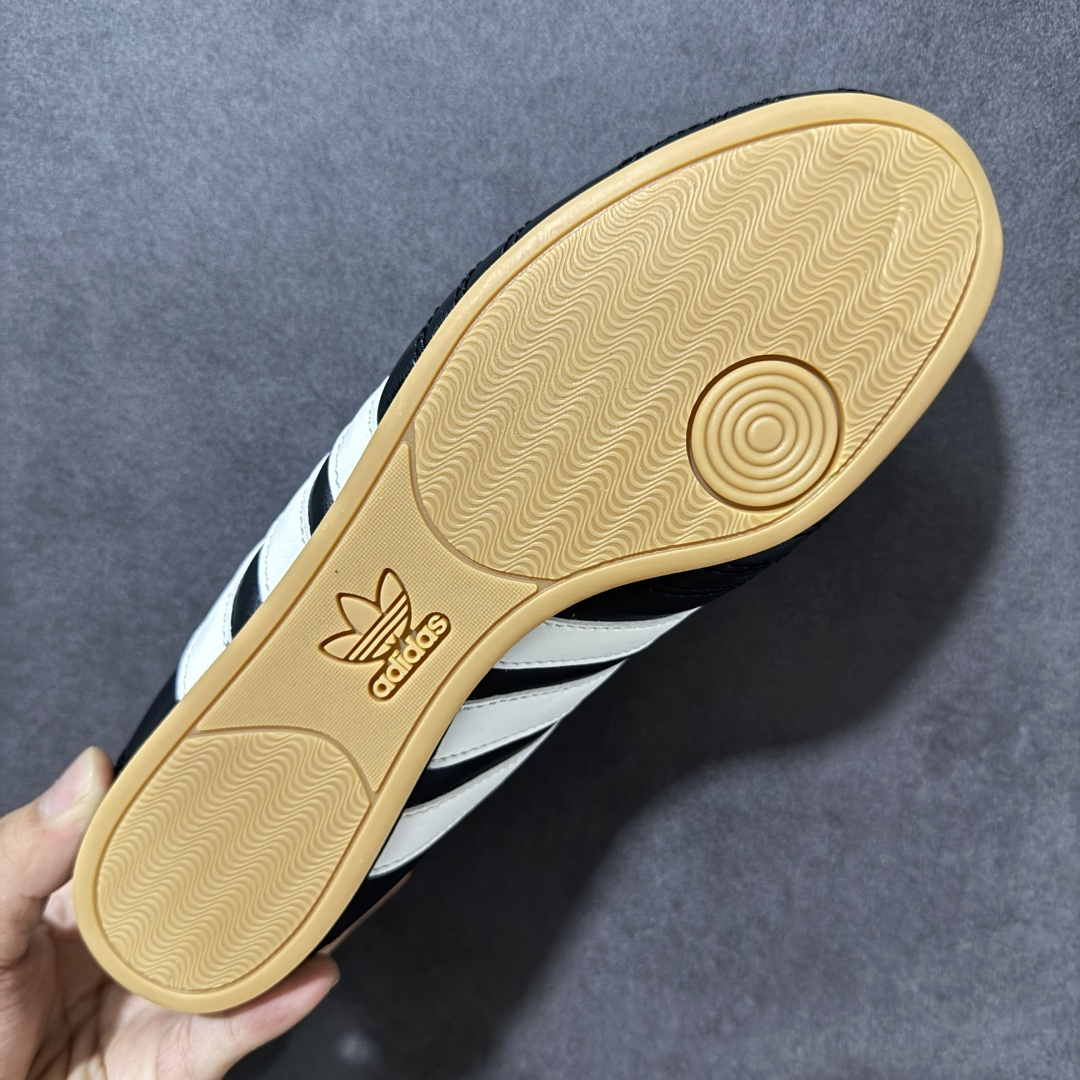 图片[9]-【G版】Jennie穿搭代言款，阿迪达斯Adidas Originals Taekwondo Lace Low”White Black“跆拳道系带系列低帮经典复古薄底休闲运动舒适训练慢跑鞋“皮革白黑生胶底 原楦原纸版开发，采用软质环保纤维革鞋面材质，中底嵌入EVA切片缓震，外置耐磨橡胶鞋底片 底越薄，越时髦！ 型号 JS1193 尺码：36 36.5 37 38 38.5 39 40 40.5 41 42 42.5 43 44 45-选品中心