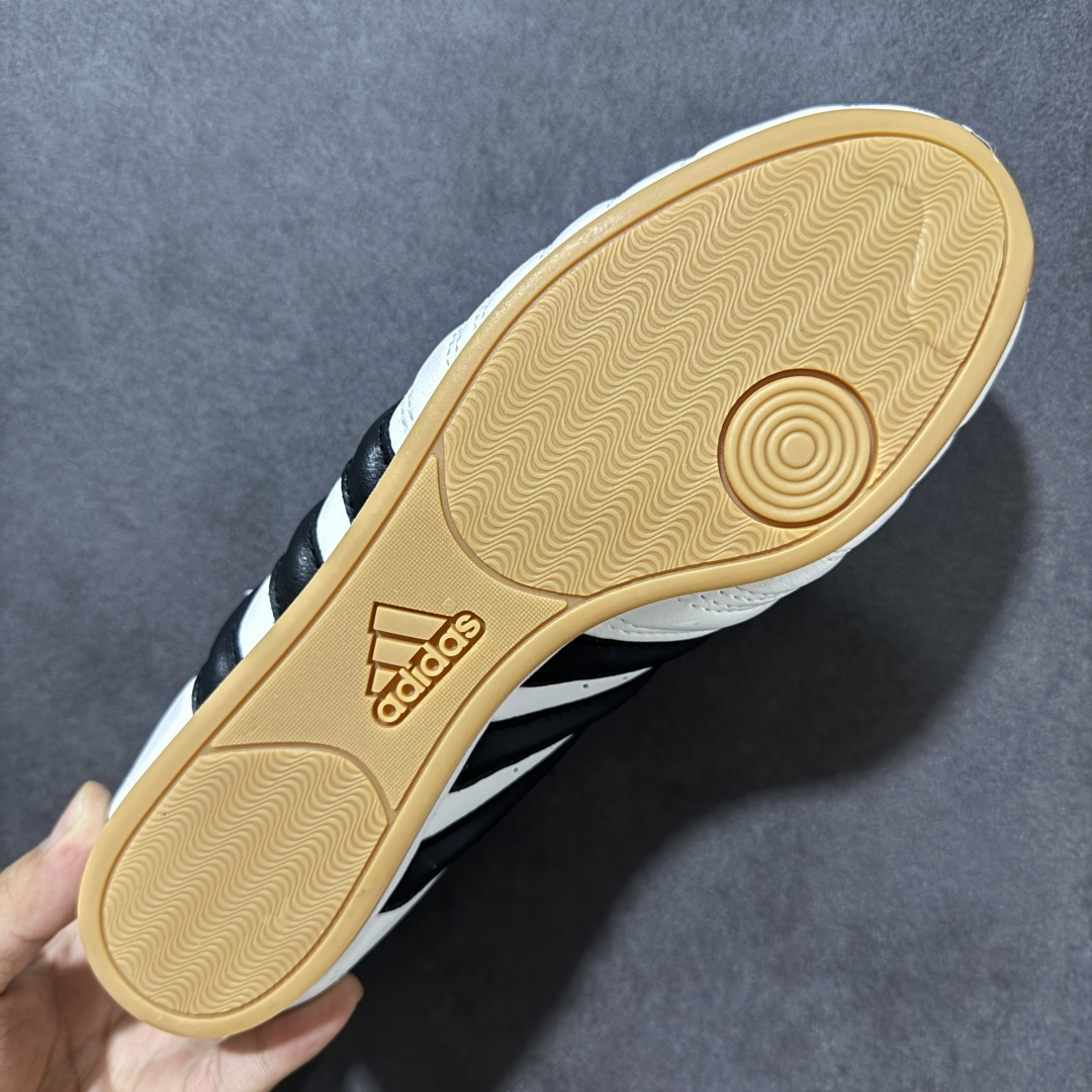 图片[9]-【G版】Jennie穿搭代言款，阿迪达斯Adidas Originals Taekwondo Lace Low”White Black“跆拳道系带系列低帮经典复古薄底休闲运动舒适训练慢跑鞋“皮革白黑生胶底 原楦原纸版开发，采用软质环保纤维革鞋面材质，中底嵌入EVA切片缓震，外置耐磨橡胶鞋底片 底越薄，越时髦！ 型号 JQ4774 尺码：36 36.5 37 38 38.5 39 40 40.5 41 42 42.5 43 44 45-选品中心