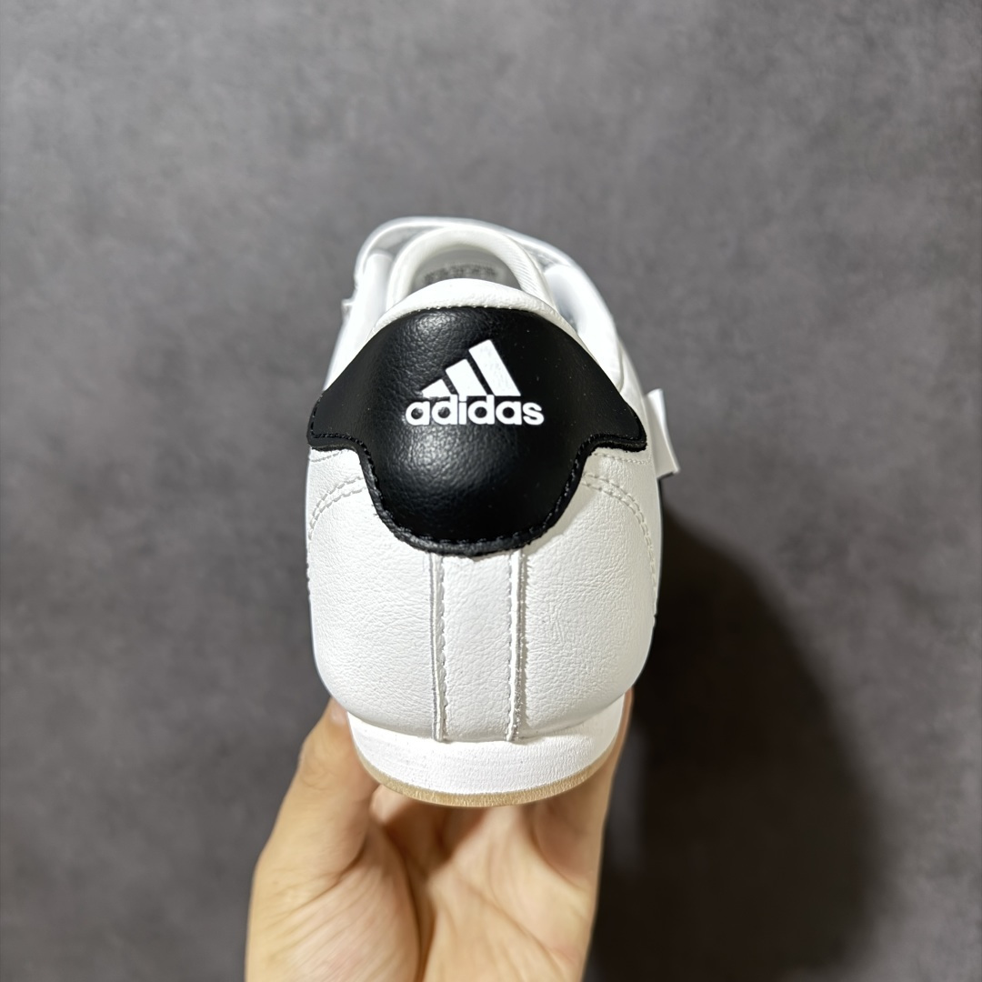 图片[4]-【G版】Jennie穿搭代言款，阿迪达斯Adidas Originals Taekwondo Lace Low”White Black“跆拳道系带系列低帮经典复古薄底休闲运动舒适训练慢跑鞋“皮革白黑生胶底 原楦原纸版开发，采用软质环保纤维革鞋面材质，中底嵌入EVA切片缓震，外置耐磨橡胶鞋底片 底越薄，越时髦！ 型号 JQ4774 尺码：36 36.5 37 38 38.5 39 40 40.5 41 42 42.5 43 44 45-选品中心