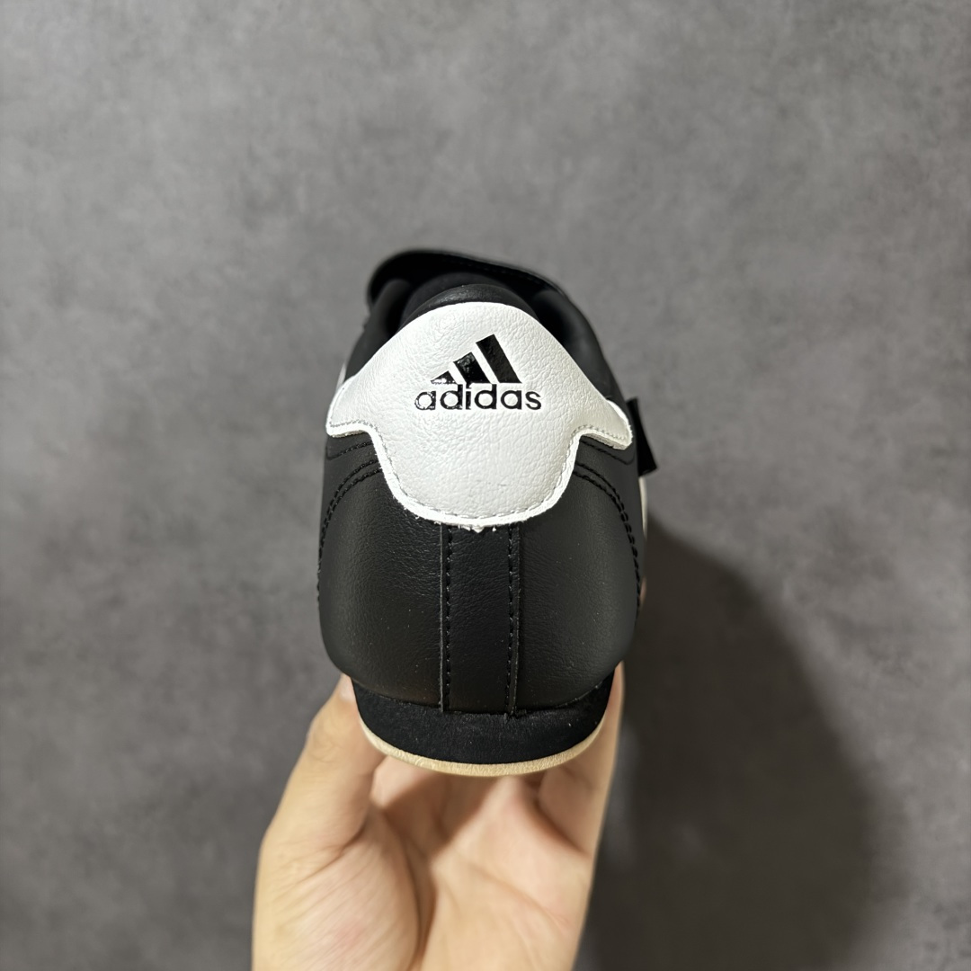 图片[4]-【G版】Jennie穿搭代言款，阿迪达斯Adidas Originals Taekwondo Lace Low”White Black“跆拳道系带系列低帮经典复古薄底休闲运动舒适训练慢跑鞋“皮革白黑生胶底 原楦原纸版开发，采用软质环保纤维革鞋面材质，中底嵌入EVA切片缓震，外置耐磨橡胶鞋底片 底越薄，越时髦！ 型号 JQ4775 尺码：36 36.5 37 38 38.5 39 40 40.5 41 42 42.5 43 44 45-选品中心