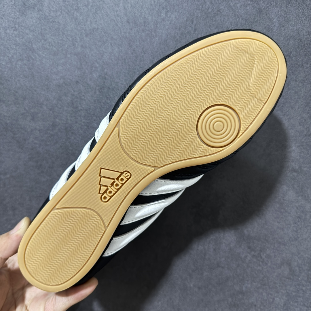 图片[9]-【G版】Jennie穿搭代言款，阿迪达斯Adidas Originals Taekwondo Lace Low”White Black“跆拳道系带系列低帮经典复古薄底休闲运动舒适训练慢跑鞋“皮革白黑生胶底 原楦原纸版开发，采用软质环保纤维革鞋面材质，中底嵌入EVA切片缓震，外置耐磨橡胶鞋底片 底越薄，越时髦！ 型号 JQ4775 尺码：36 36.5 37 38 38.5 39 40 40.5 41 42 42.5 43 44 45-选品中心