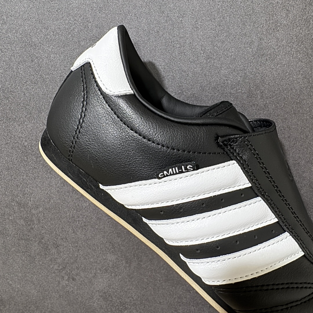 图片[7]-【G版】Jennie穿搭代言款，阿迪达斯Adidas Originals Taekwondo Lace Low”White Black“跆拳道系带系列低帮经典复古薄底休闲运动舒适训练慢跑鞋“皮革白黑生胶底 原楦原纸版开发，采用软质环保纤维革鞋面材质，中底嵌入EVA切片缓震，外置耐磨橡胶鞋底片 底越薄，越时髦！ 型号 JQ4775 尺码：36 36.5 37 38 38.5 39 40 40.5 41 42 42.5 43 44 45-选品中心