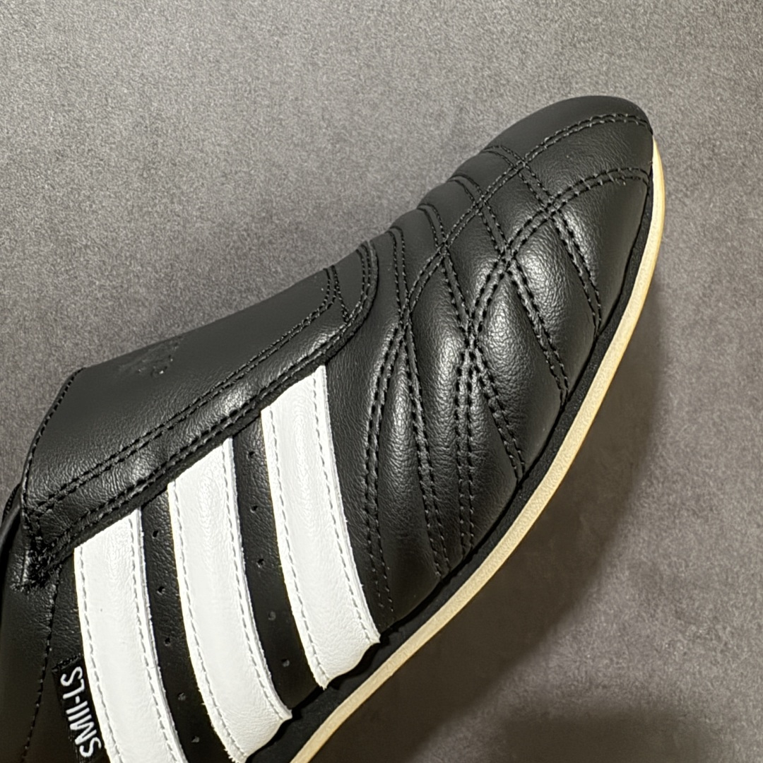 图片[8]-【G版】Jennie穿搭代言款，阿迪达斯Adidas Originals Taekwondo Lace Low”White Black“跆拳道系带系列低帮经典复古薄底休闲运动舒适训练慢跑鞋“皮革白黑生胶底 原楦原纸版开发，采用软质环保纤维革鞋面材质，中底嵌入EVA切片缓震，外置耐磨橡胶鞋底片 底越薄，越时髦！ 型号 JQ4775 尺码：36 36.5 37 38 38.5 39 40 40.5 41 42 42.5 43 44 45-选品中心