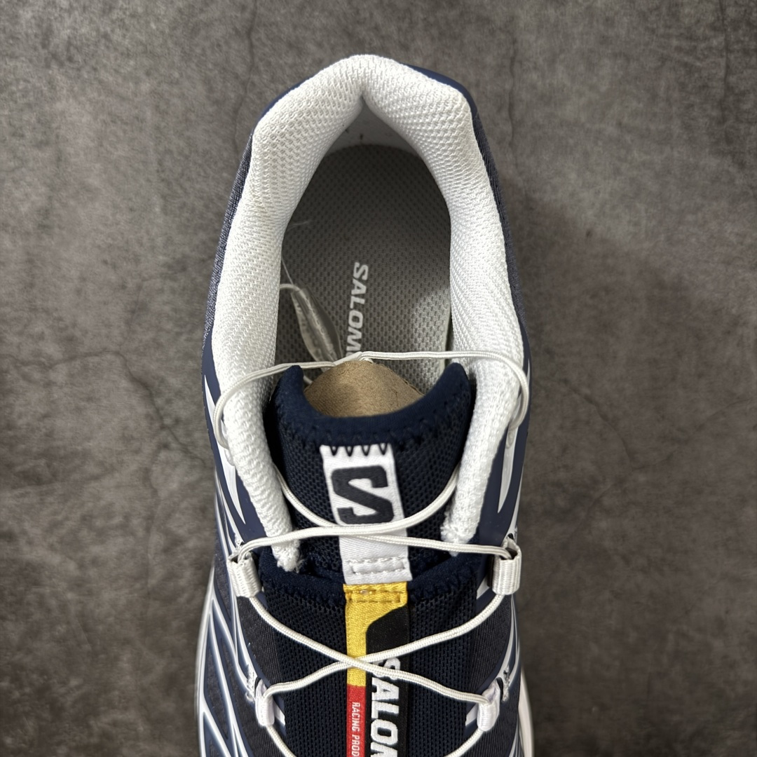 图片[8]-【GD纯原】SALOMON XT-6 萨洛蒙潮流越野机能户外功能鞋 478640 全新版本出货 好货不怕晚 品质 细节 材料都是肉眼可以见！ 售前售后也是其它工厂无法匹敌！ 纯原外贸平台特供订单 耗时半年巨作 全套原纸板楦头开发 原厂特供网布配套加持 确保原汁原味 完美呈现版型 原档数据独家私模五层组合大底 原装Ortholite轻量化鞋垫 中底布带钢印编号 原厂TPU锁扣 进口港宝加持 后跟自然饱满 还原公司包裹性 鞋面以“锯齿”状的包裹系统呈现 在基色底之下加入了各种色点缀 将公司的最新技术和时尚前卫的造型融入耐用的长跑款式中 鞋面由 TPU 薄膜制成 并焊接在高耐磨网眼上 使其既时尚又坚固 由 ACS底盘支撑 可增强稳定性和支撑力 以及由橡胶凸耳 Contragrip外底覆盖的 EVA 缓冲中底 旨在应对崎岖的地形 鞋舌上的彩色Salomon 标签、Quicklace 系统以及鞋头、鞋舌和鞋跟上的附加品牌使细节更加完美 让穿着者可以轻松驾驭户外与通勤下的任何运动生活场景 无缝鞋身户外随意纵横 颜值与脚感兼备 出街通勤 绝对非常吸睛 你值得拥有 尺码：36 36.5 37.5 38 38.5 39 40 40.5 41 42 42.5 43 44 44.5 45-选品中心