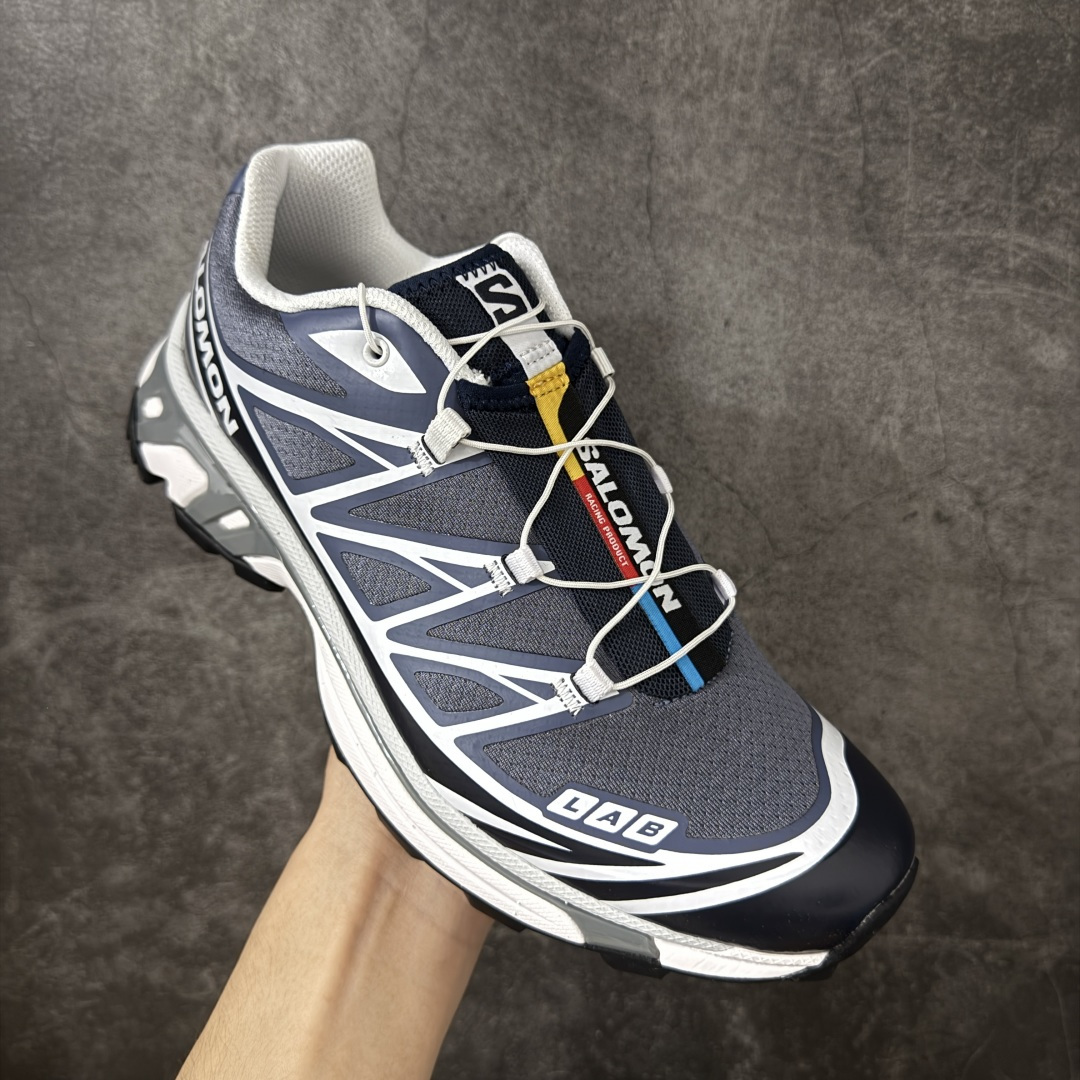 图片[3]-【GD纯原】SALOMON XT-6 萨洛蒙潮流越野机能户外功能鞋 478640 全新版本出货 好货不怕晚 品质 细节 材料都是肉眼可以见！ 售前售后也是其它工厂无法匹敌！ 纯原外贸平台特供订单 耗时半年巨作 全套原纸板楦头开发 原厂特供网布配套加持 确保原汁原味 完美呈现版型 原档数据独家私模五层组合大底 原装Ortholite轻量化鞋垫 中底布带钢印编号 原厂TPU锁扣 进口港宝加持 后跟自然饱满 还原公司包裹性 鞋面以“锯齿”状的包裹系统呈现 在基色底之下加入了各种色点缀 将公司的最新技术和时尚前卫的造型融入耐用的长跑款式中 鞋面由 TPU 薄膜制成 并焊接在高耐磨网眼上 使其既时尚又坚固 由 ACS底盘支撑 可增强稳定性和支撑力 以及由橡胶凸耳 Contragrip外底覆盖的 EVA 缓冲中底 旨在应对崎岖的地形 鞋舌上的彩色Salomon 标签、Quicklace 系统以及鞋头、鞋舌和鞋跟上的附加品牌使细节更加完美 让穿着者可以轻松驾驭户外与通勤下的任何运动生活场景 无缝鞋身户外随意纵横 颜值与脚感兼备 出街通勤 绝对非常吸睛 你值得拥有 尺码：36 36.5 37.5 38 38.5 39 40 40.5 41 42 42.5 43 44 44.5 45-选品中心
