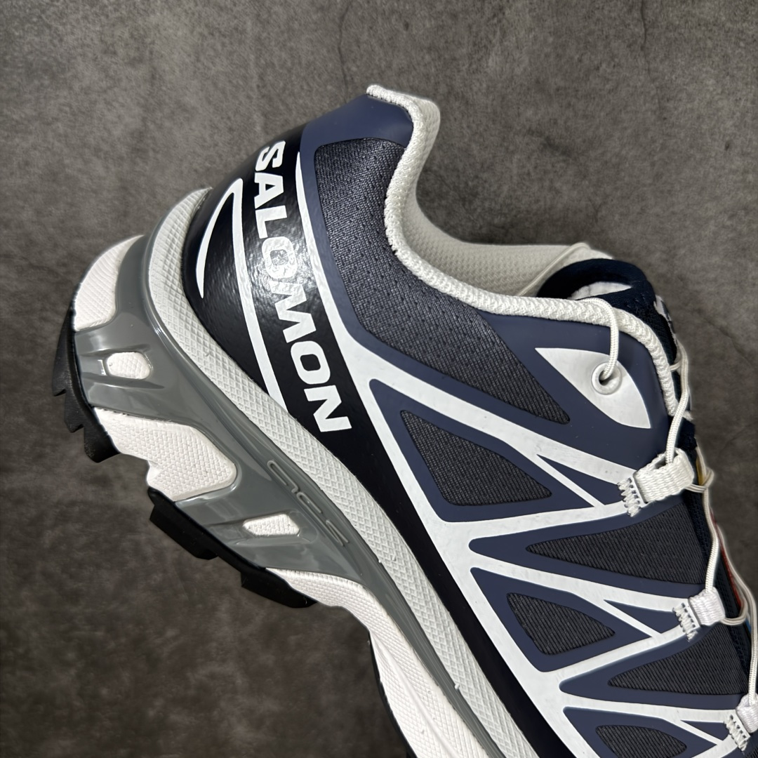 图片[7]-【GD纯原】SALOMON XT-6 萨洛蒙潮流越野机能户外功能鞋 478640 全新版本出货 好货不怕晚 品质 细节 材料都是肉眼可以见！ 售前售后也是其它工厂无法匹敌！ 纯原外贸平台特供订单 耗时半年巨作 全套原纸板楦头开发 原厂特供网布配套加持 确保原汁原味 完美呈现版型 原档数据独家私模五层组合大底 原装Ortholite轻量化鞋垫 中底布带钢印编号 原厂TPU锁扣 进口港宝加持 后跟自然饱满 还原公司包裹性 鞋面以“锯齿”状的包裹系统呈现 在基色底之下加入了各种色点缀 将公司的最新技术和时尚前卫的造型融入耐用的长跑款式中 鞋面由 TPU 薄膜制成 并焊接在高耐磨网眼上 使其既时尚又坚固 由 ACS底盘支撑 可增强稳定性和支撑力 以及由橡胶凸耳 Contragrip外底覆盖的 EVA 缓冲中底 旨在应对崎岖的地形 鞋舌上的彩色Salomon 标签、Quicklace 系统以及鞋头、鞋舌和鞋跟上的附加品牌使细节更加完美 让穿着者可以轻松驾驭户外与通勤下的任何运动生活场景 无缝鞋身户外随意纵横 颜值与脚感兼备 出街通勤 绝对非常吸睛 你值得拥有 尺码：36 36.5 37.5 38 38.5 39 40 40.5 41 42 42.5 43 44 44.5 45-选品中心