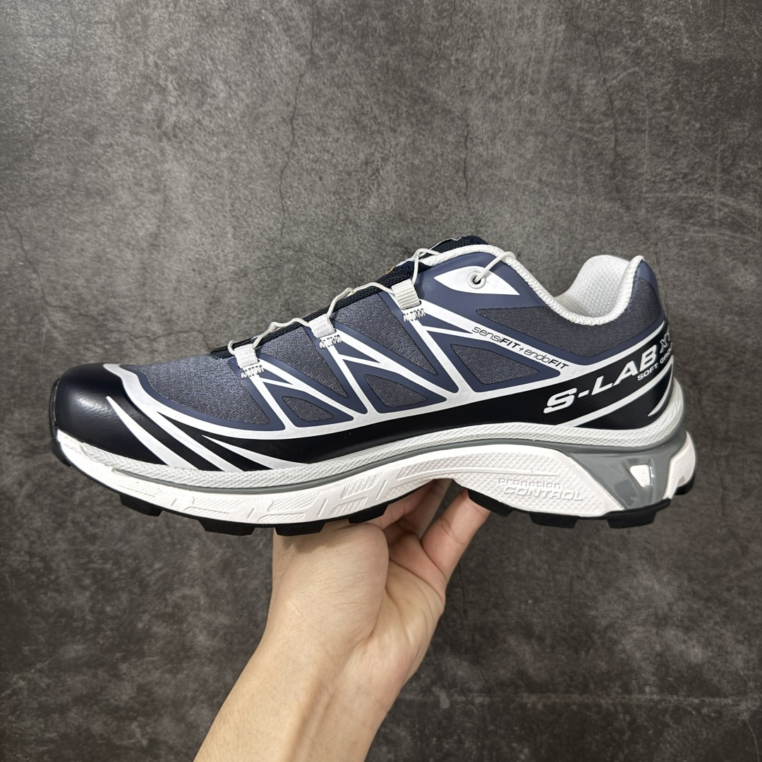 图片[2]-【GD纯原】SALOMON XT-6 萨洛蒙潮流越野机能户外功能鞋 478640 全新版本出货 好货不怕晚 品质 细节 材料都是肉眼可以见！ 售前售后也是其它工厂无法匹敌！ 纯原外贸平台特供订单 耗时半年巨作 全套原纸板楦头开发 原厂特供网布配套加持 确保原汁原味 完美呈现版型 原档数据独家私模五层组合大底 原装Ortholite轻量化鞋垫 中底布带钢印编号 原厂TPU锁扣 进口港宝加持 后跟自然饱满 还原公司包裹性 鞋面以“锯齿”状的包裹系统呈现 在基色底之下加入了各种色点缀 将公司的最新技术和时尚前卫的造型融入耐用的长跑款式中 鞋面由 TPU 薄膜制成 并焊接在高耐磨网眼上 使其既时尚又坚固 由 ACS底盘支撑 可增强稳定性和支撑力 以及由橡胶凸耳 Contragrip外底覆盖的 EVA 缓冲中底 旨在应对崎岖的地形 鞋舌上的彩色Salomon 标签、Quicklace 系统以及鞋头、鞋舌和鞋跟上的附加品牌使细节更加完美 让穿着者可以轻松驾驭户外与通勤下的任何运动生活场景 无缝鞋身户外随意纵横 颜值与脚感兼备 出街通勤 绝对非常吸睛 你值得拥有 尺码：36 36.5 37.5 38 38.5 39 40 40.5 41 42 42.5 43 44 44.5 45-选品中心