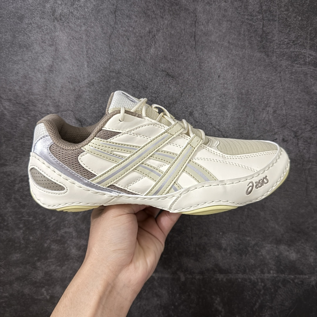 【公司级】ASICS HYPERSYNC 薄底德训鞋 时尚经典透气包裹性轻便低帮生活休闲鞋男女同款 复古米绿 货号：1203A879-020 尺码：36 36.5 37.5 38 38.5 39 40 40.5 41 42 42.5 43 44 44.5 45 46 46.5 47-选品中心