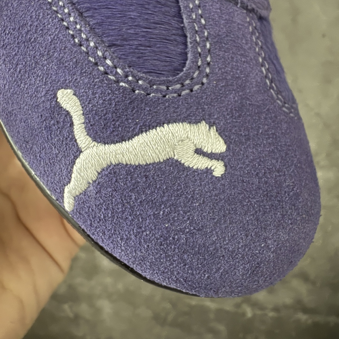 图片[5]-【Top纯原版】彪马PUMA Speedcat Archive SpeedCat系列美拉德风 舒适百搭 防滑耐磨 低帮 生活休闲鞋 男女同款 深蓝银 406666-01 目前市场最优版本 无论是版型 细节 烫金走线 完全碾压市场任意版本 欢迎对比🆚 工厂耗时3个月开发 原装档案原数据纸版楦型 采用固色翻毛皮鞋面材质(正确二次成型\’猛帮\’成型工艺🆚区别市面版本!!) 外置原数据开发轻量耐磨橡胶大底💪🏻 全球知名运动品牌PUMA宝马赛车系列 融合了宝马车队的标志性配色 以趣味十足又前卫复古的设计引领潮流 将赛道精神融入街头时尚 开启前卫竞速之旅 主打前卫复古风 Roma鞋款的鞋侧以复古的流线造型 缀以宝马经典Logo 巧妙吸睛 而Speedcat鞋款以亮眼三色条纹元素缀以舒适鞋面 赋予了独特的个性美学 演绎赛车的无尽能量 尺码：36-45-选品中心