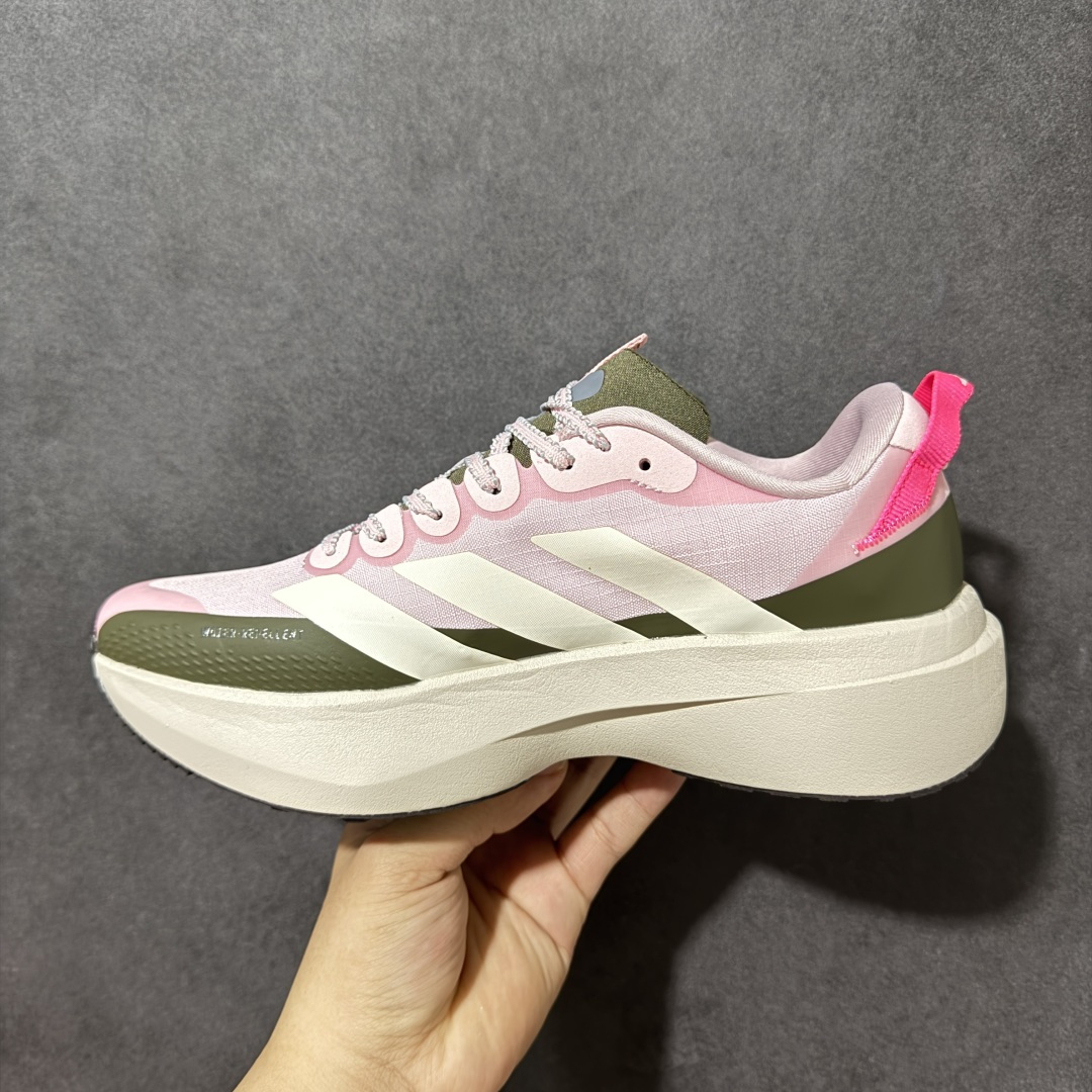 图片[2]-【公司级】AD ADIZERO EVO SL ATR 阿迪超轻透气缓震跑鞋 以令人难以置信的138克重量，刷新了跑鞋轻量化的记录，阿迪在材料科学和工艺技术上的深厚积累。 全新鞋款采用Lightweight Upper材料，让穿着者几乎能够体验到一种\”裸足\”的感觉 货号：KI5180 尺码：36-45带半码-选品中心