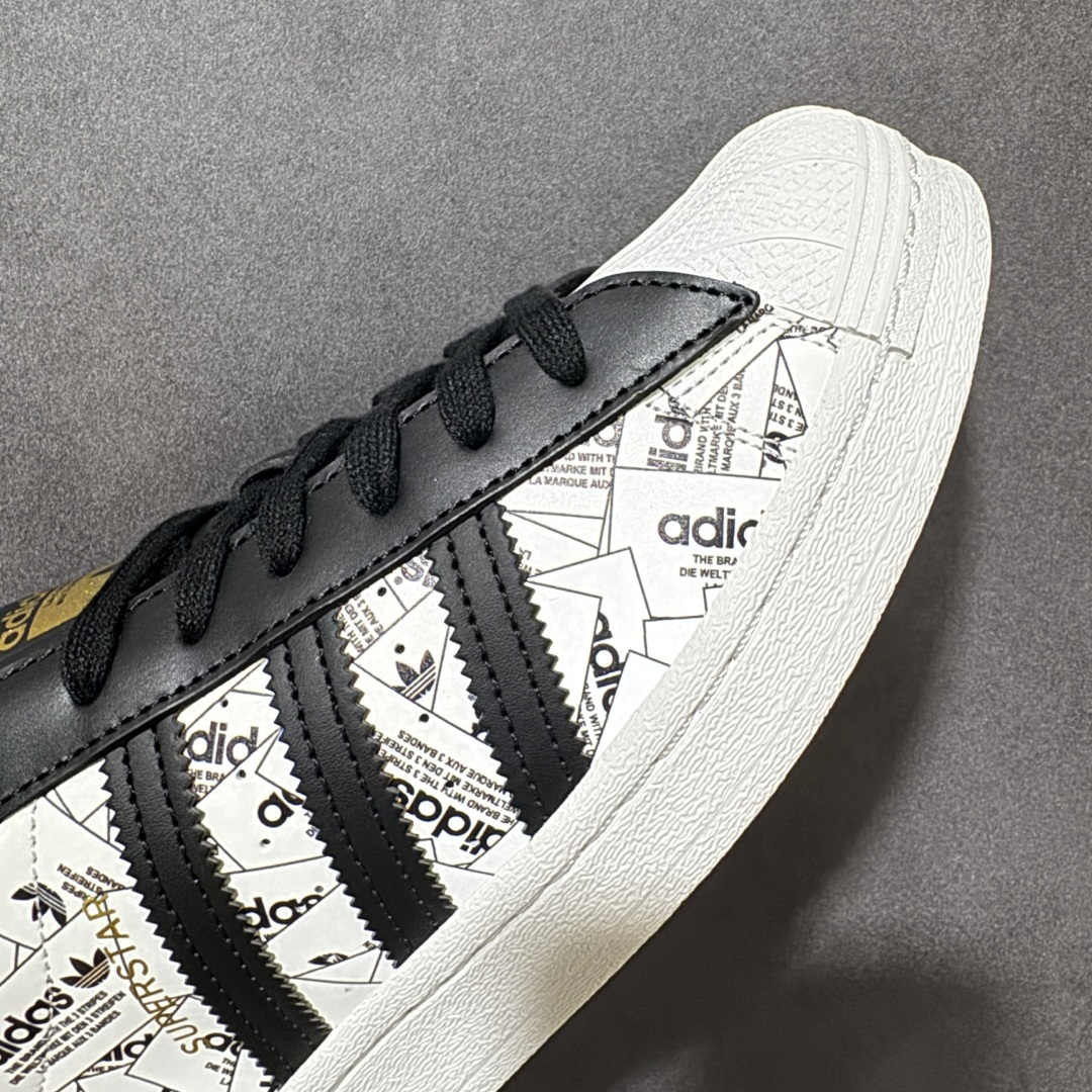 图片[8]-【H11顶级头层版】adidas originals Superstar 2 贝壳头 简约经典 舒适时尚 复古板鞋 男女同款 黑白 货号：FV2819 全新升级版 皮料改进至头层原厂皮 原盒 原底原料 开模打造 原厂织唛鞋标 高精密准度 原楦原纸板开发 匹配原版98%以上 后跟垫棉独家呈现 反口里弧度正确 原厂鞋垫 背胶 后跟电绣针数 与正品一致 原厂皮料 原厂车缝线 质感无敌 皮料切割干净 无任何毛边 清洁度细节完美 进口港宝加持 后跟自然饱满 还原公司包裹性 鞋面采用原装数据贴合技术 全方位贴合包裹脚型 鞋跟部鞋底牵引设计 提供强大的抓地性能 更适应不同实战场地路面 尺码：35.5 36 36.5 37.5 38 38.5 39 40 40.5 41 42 42.5 43 44 45-选品中心