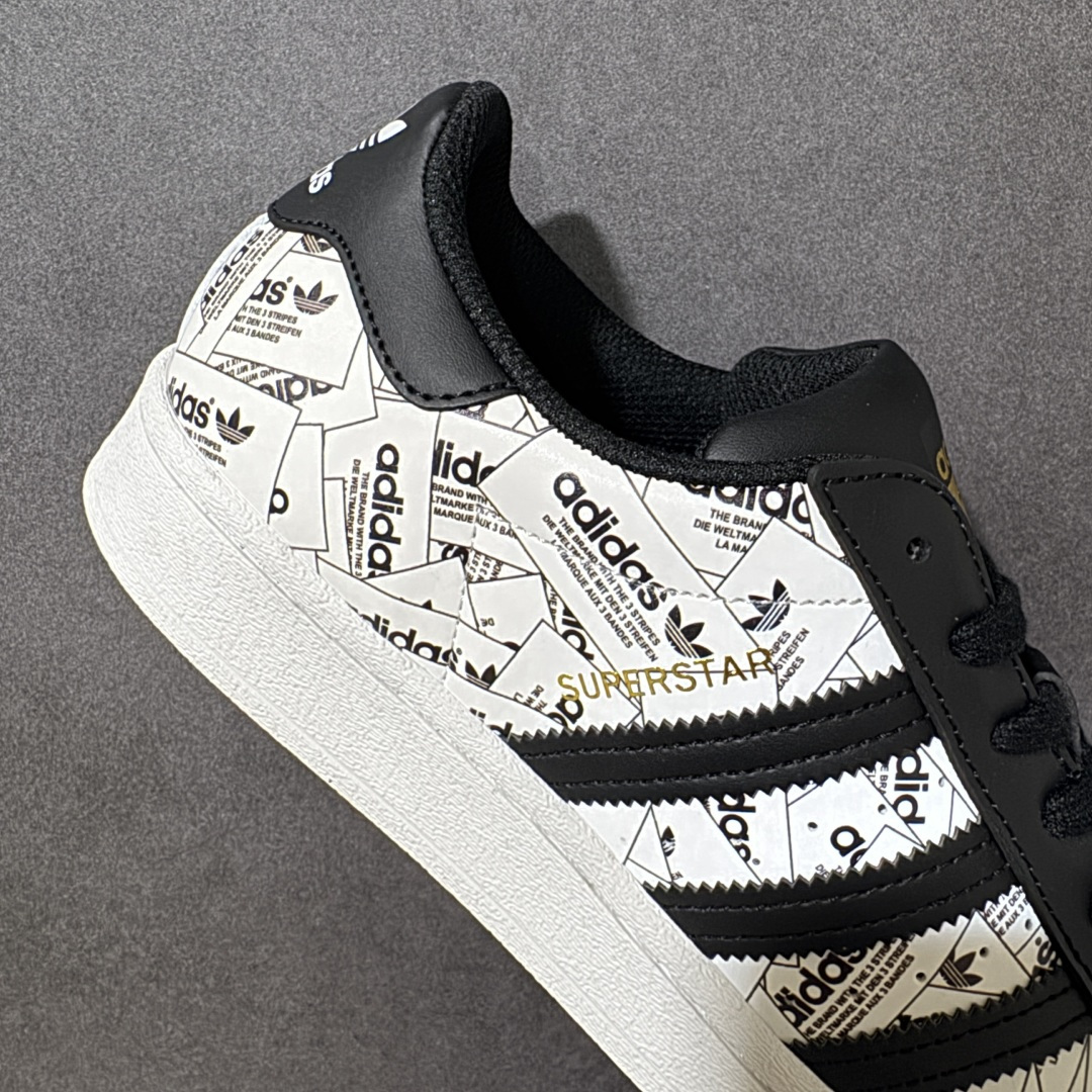 图片[7]-【H11顶级头层版】adidas originals Superstar 2 贝壳头 简约经典 舒适时尚 复古板鞋 男女同款 黑白 货号：FV2819 全新升级版 皮料改进至头层原厂皮 原盒 原底原料 开模打造 原厂织唛鞋标 高精密准度 原楦原纸板开发 匹配原版98%以上 后跟垫棉独家呈现 反口里弧度正确 原厂鞋垫 背胶 后跟电绣针数 与正品一致 原厂皮料 原厂车缝线 质感无敌 皮料切割干净 无任何毛边 清洁度细节完美 进口港宝加持 后跟自然饱满 还原公司包裹性 鞋面采用原装数据贴合技术 全方位贴合包裹脚型 鞋跟部鞋底牵引设计 提供强大的抓地性能 更适应不同实战场地路面 尺码：35.5 36 36.5 37.5 38 38.5 39 40 40.5 41 42 42.5 43 44 45-选品中心