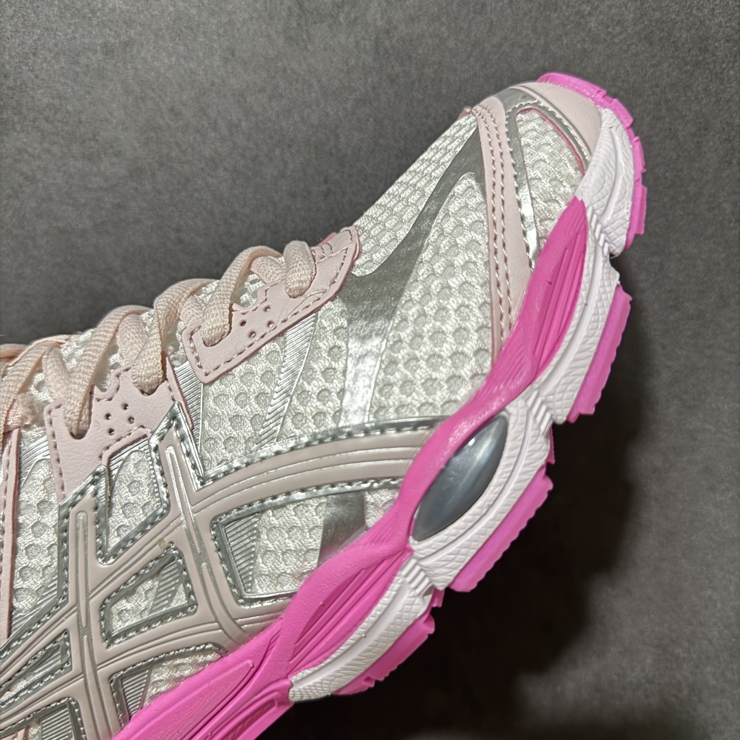 图片[8]-【公司级】Asics Gel-Cumulus 16 阿斯克斯 亚瑟士 积云16代 低帮 白粉色 都市运动复古回潮清爽百搭透气舒适织物低邦休闲跑步鞋 鞋身整体采用新升级的工程提花网眼面料，轻薄透气，能轻盈无压力地贴合脚面，鞋舌也非常轻薄柔软，透气且包裹脚面不磨脚；中底采用Asics FF Blast Plus泡棉，并结合厚实的Fluidridez外底泡棉，提升了耐久性和抓地力。双层泡棉设计提供了柔软的缓震体验，能确保流畅的步态转换。后跟内置Purey GEL缓震胶，进一步吸收冲击，强强联合，使每跑一步都感觉脚底有助推感，回馈明显，软弹中带着一股韧劲。 货号：1203A990-600 尺码：36-46-选品中心