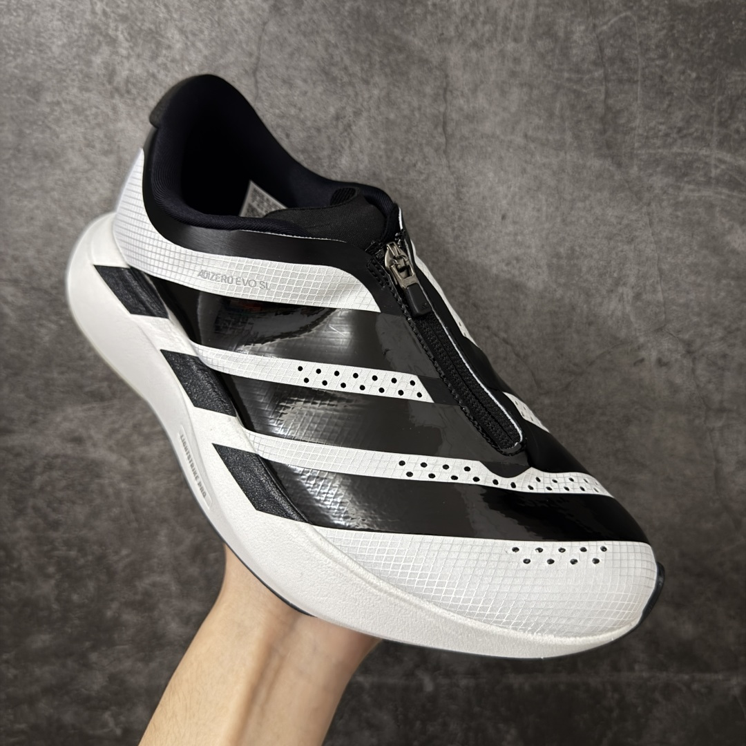 图片[3]-【纯原版】AD ADIZERO EVO SL ZIP M 阿迪超轻透气缓震跑鞋 以令人难以置信的138克重量，刷新了跑鞋轻量化的记录，阿迪在材料科学和工艺技术上的深厚积累。 全新鞋款采用Lightweight Upper材料，让穿着者几乎能够体验到一种\”裸足\”的感觉 货号：KH9623 尺码：36-45 X-选品中心