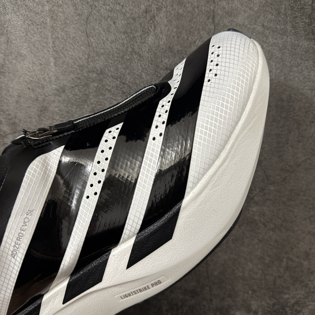 图片[6]-【纯原版】AD ADIZERO EVO SL ZIP M 阿迪超轻透气缓震跑鞋 以令人难以置信的138克重量，刷新了跑鞋轻量化的记录，阿迪在材料科学和工艺技术上的深厚积累。 全新鞋款采用Lightweight Upper材料，让穿着者几乎能够体验到一种\”裸足\”的感觉 货号：KH9623 尺码：36-45 X-选品中心