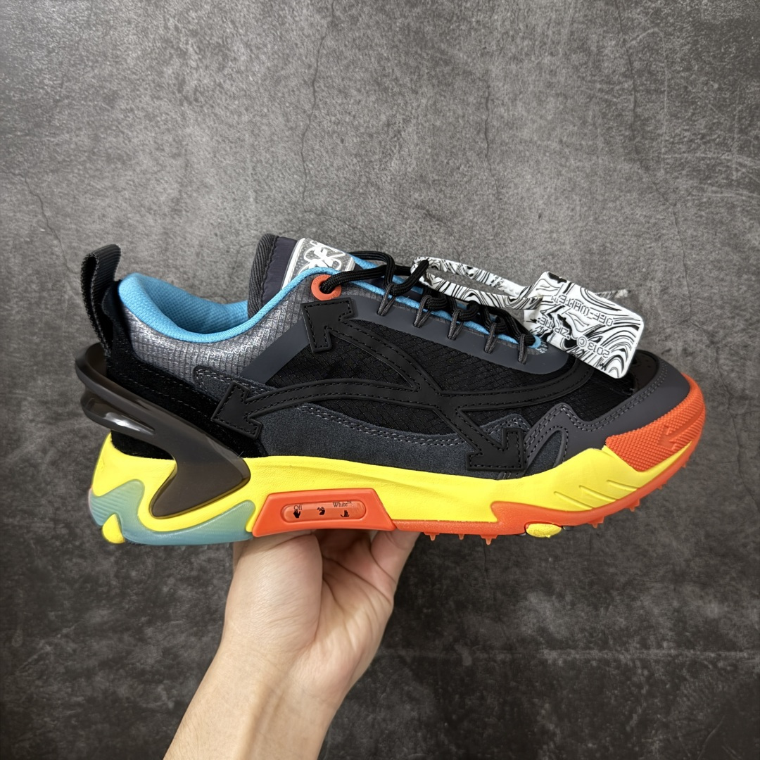 【OK纯原版本】OFF-WHITE OW运动鞋 春夏走秀款球鞋 所有配件均通过定做出产正品裁片 原版比例大箭头定制网眼布双拼牛皮进口机器针车 数控针距精准做工不输大牌里层为高密度透气网眼布/垫脚羊皮私模重工抓地橡胶底 后跟坡度最贴切原版鞋型脱模 厚底约4CM 原盒包装配 TPU大底 尺码:35-46-选品中心
