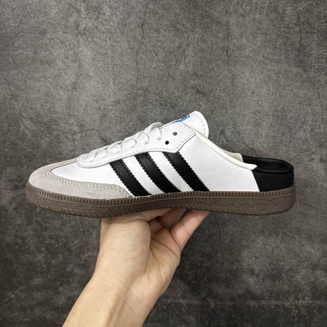 Adidas Originals Samba OG Mule 桑巴舞系列 阿迪达斯 三叶草 低帮休闲拖鞋