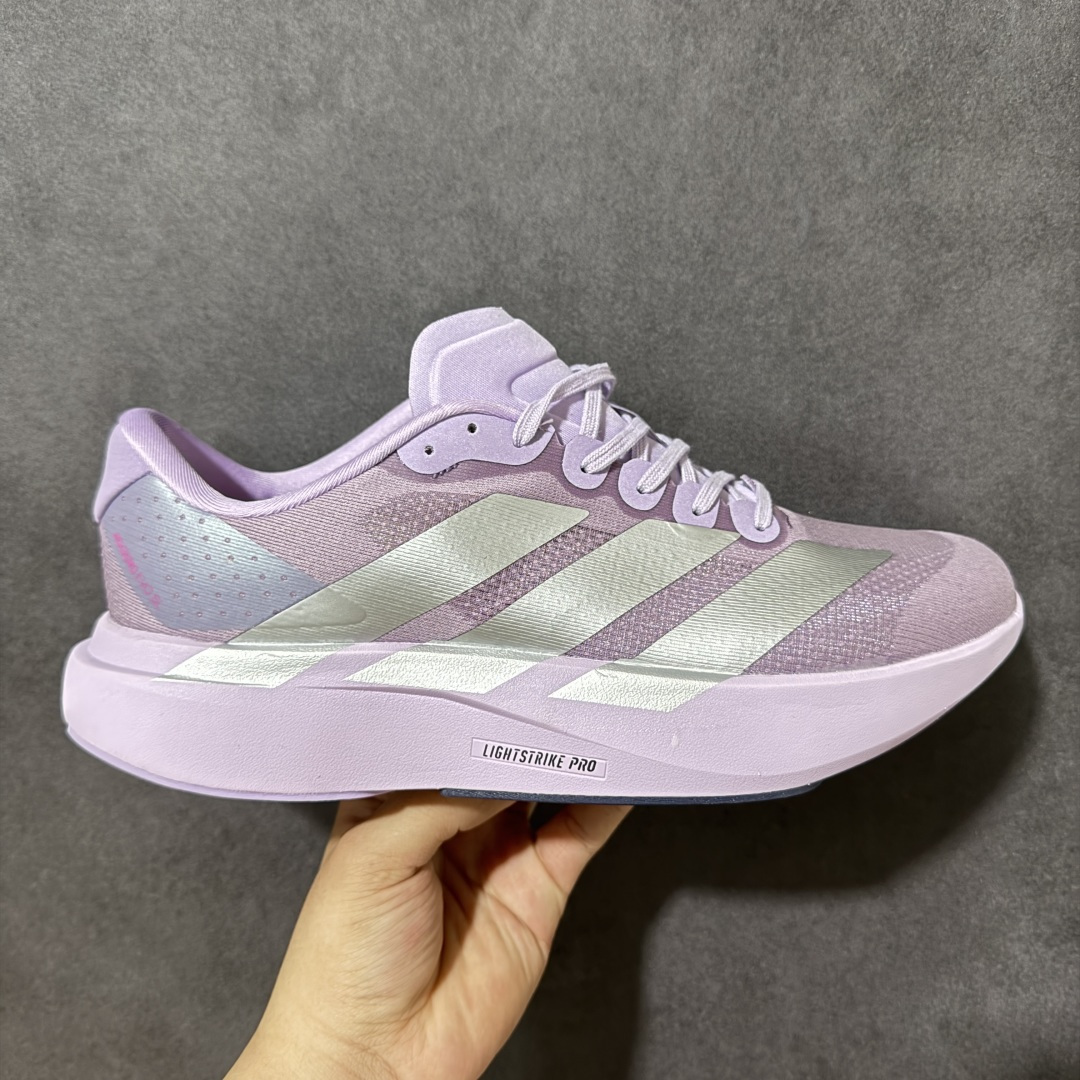 【公司级】阿迪达斯 ADIDAS ADIZERO EVO SL 运动舒适防滑耐磨 低帮跑步鞋 内置碳板 阿迪达斯革新力作!「破纪录轻跑鞋」adiZero Adios Pro EVO 极致轻盈的Lightweight Upper设计,带来近乎裸足的舒适体验。中底采用尖端科技，Lightstrike Pro材料经过精细调校，实现卓越缓震与轻量化的完美结合。#科技与时尚的融合 #阿迪达斯adidas #宝藏鞋子阿迪达斯 #今天只晒鞋 #潮鞋新品体验官 #那些年，那些鞋 #入秋换季先换鞋。 货号：JS4447 尺码：36-46带半码-选品中心