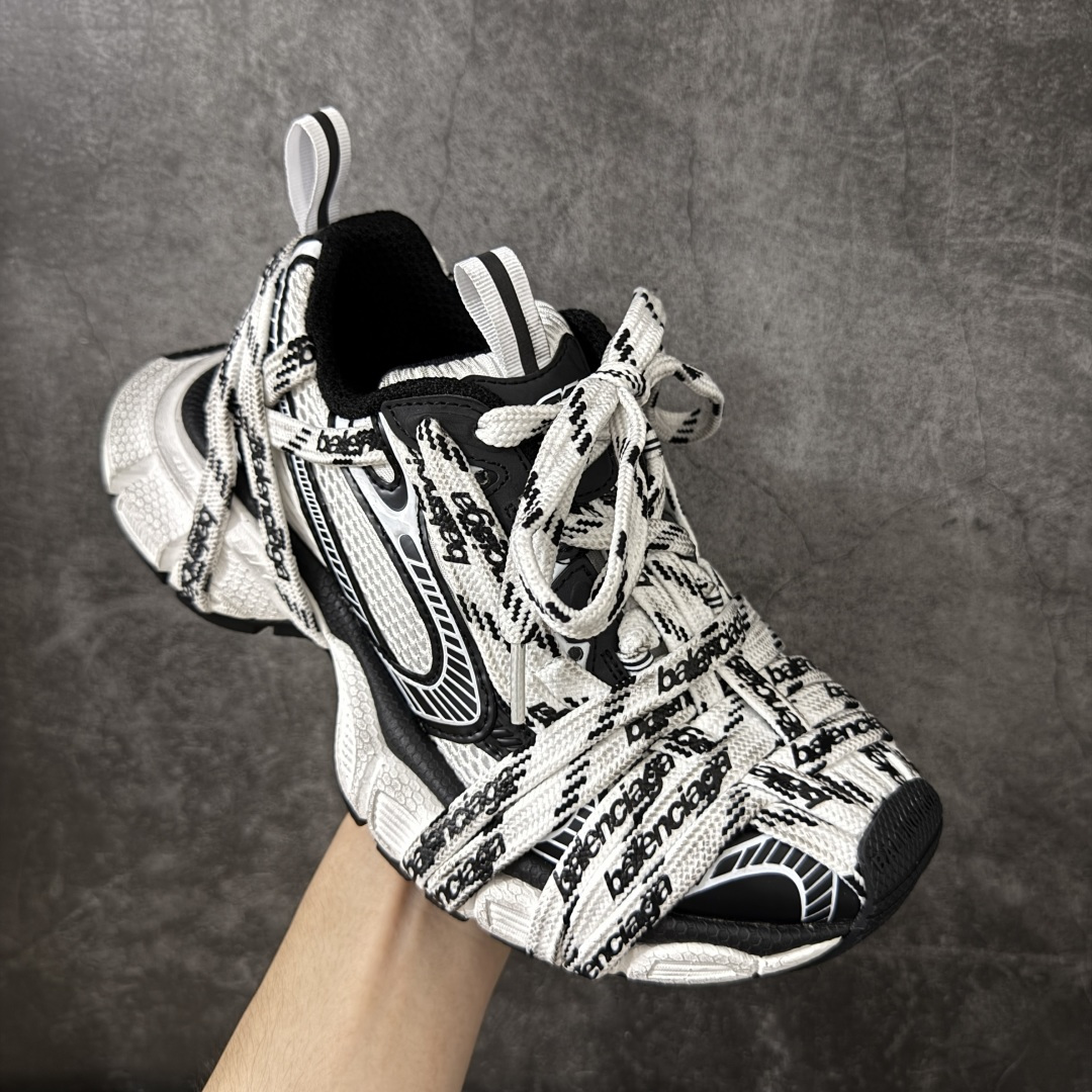 图片[3]-【XA版】Balenciaga 巴黎3XL 蜘蛛侠绑带 Balenciaga巴黎世家 24ss 绑带做旧款 巴黎十代网眼潮流百搭低帮老爹鞋 慢工出细活 出货即最强 皮料钢丝纹高频工艺 整体鞋面及大底做旧 网眼破坏磨毛效果 各个方面均无可挑剔 尺码：35-46 偏大一码 建议比正常运动鞋买小一号-选品中心