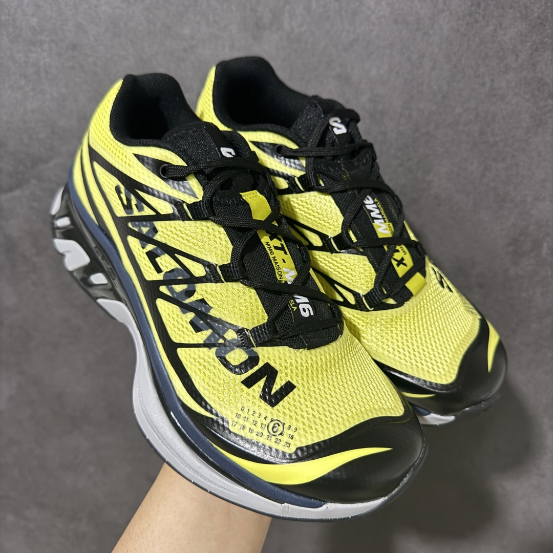 图片[4]-【CY版本】MM6 x SALOMON联名网面低帮休闲鞋通勤运动鞋单鞋 本次全新打造XT-MM6系列，鞋身处饰有巨型Salomon logo，鞋头处 MM6 数字标志彰显合作身份。XT-MM6推出三种配色：纯白搭配黑色细节、全黑点缀银色，以及亮红色与黑色组合的版本。ACS PRO则提供两款选择——从色渐变至灰色的清爽设计，另一款则采用高饱和度的黄黑撞色，赋予整体造型更强的视觉张力。 货号：491083-23 尺码：36-45半-选品中心