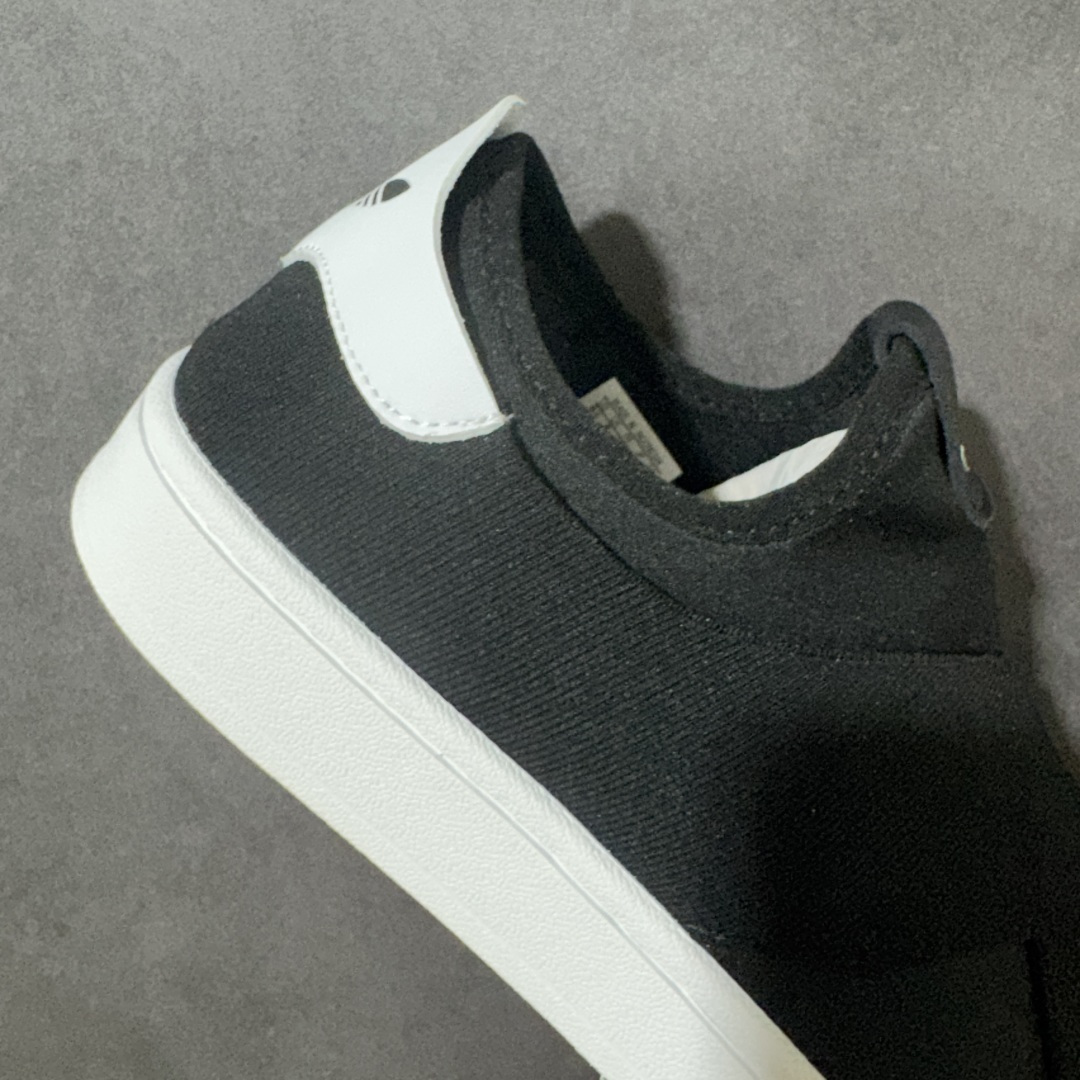 图片[7]-【公司级】阿迪达斯一脚蹬 十字交叉绑带Adidas SUPERSTAR SLIP ON W S 贝壳头十字交叉绑带 白山联名款绑带 男女鞋 一脚蹬设计，穿脱方便，时尚耐看，鞋身整体以黑色弹性布料打造，搭配经典白色贝壳头，后跟白色装饰片压印黑色压印logo，最后以白色大底完善整体设计收尾。 货号：KH8210 尺码：35¹/₃ 36 36²/₃ 37¹/₃ 38 38²/₃ 39¹/₃ 40 40²/₃ 41¹/₃ 42 42²/₃ 43¹/₃ 44 44²/₃ 45¹/₃-选品中心