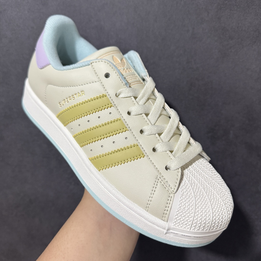 图片[3]-【公司级】Adidas Originals Superstar II全新配色 贝壳头休闲板鞋 独家控货 平台正单 全鞋百分百原材料 全鞋电脑针车 Logo针车间距针数原版一致 皮料切割冲裁零瑕疵 原鞋一致含胶量大底 原盒中文内外标 大几率过验 不对比市面只对比原鞋 只服务最高端市场 货号：KJ0445 尺码：35.5 36 36.5 37 38 38.5 39 40-选品中心