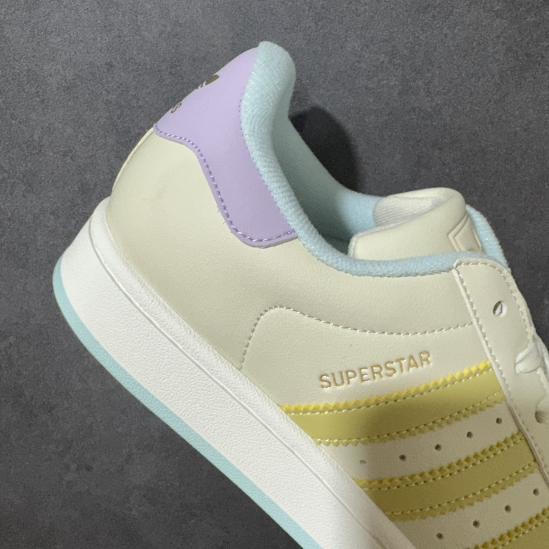 图片[7]-【公司级】Adidas Originals Superstar II全新配色 贝壳头休闲板鞋 独家控货 平台正单 全鞋百分百原材料 全鞋电脑针车 Logo针车间距针数原版一致 皮料切割冲裁零瑕疵 原鞋一致含胶量大底 原盒中文内外标 大几率过验 不对比市面只对比原鞋 只服务最高端市场 货号：KJ0445 尺码：35.5 36 36.5 37 38 38.5 39 40-选品中心