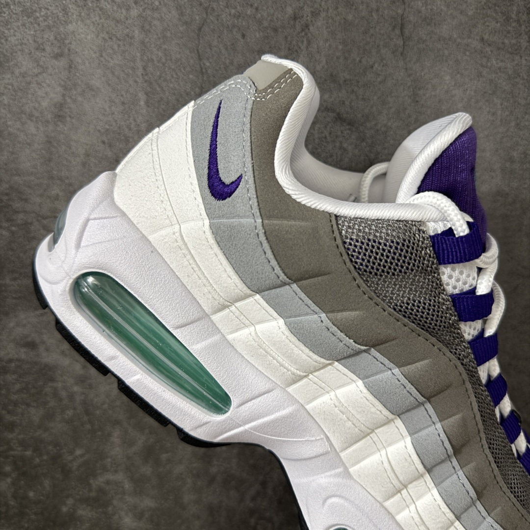 图片[7]-【KZ2.0版本】Nike Air Max 95 绿灰白 货号：HJ5996-100 外贸顶级专供 区别先行版 全部配色原鞋原尺码开发生产 极致还原 全部原厂材料一比一打造 一眼ZP既视感 欢迎对比市场版本 尺码：40 40.5 41 42 42.5 43 44 44.5 45 46 46.5 47.5 48 48.5-选品中心