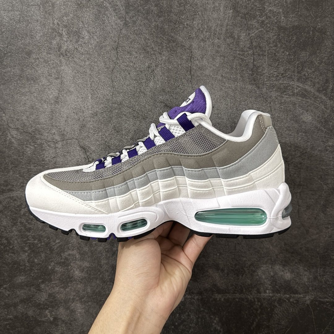 图片[2]-【KZ2.0版本】Nike Air Max 95 绿灰白 货号：HJ5996-100 外贸顶级专供 区别先行版 全部配色原鞋原尺码开发生产 极致还原 全部原厂材料一比一打造 一眼ZP既视感 欢迎对比市场版本 尺码：40 40.5 41 42 42.5 43 44 44.5 45 46 46.5 47.5 48 48.5-选品中心