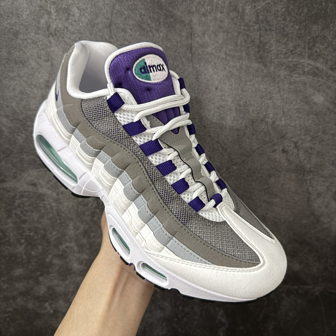 图片[3]-【KZ2.0版本】Nike Air Max 95 绿灰白 货号：HJ5996-100 外贸顶级专供 区别先行版 全部配色原鞋原尺码开发生产 极致还原 全部原厂材料一比一打造 一眼ZP既视感 欢迎对比市场版本 尺码：40 40.5 41 42 42.5 43 44 44.5 45 46 46.5 47.5 48 48.5-选品中心