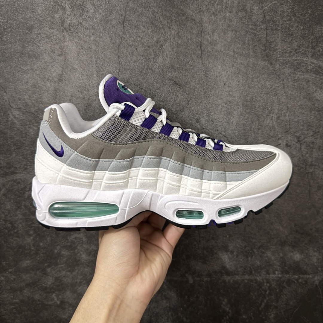 【KZ2.0版本】Nike Air Max 95 绿灰白 货号：HJ5996-100 外贸顶级专供 区别先行版 全部配色原鞋原尺码开发生产 极致还原 全部原厂材料一比一打造 一眼ZP既视感 欢迎对比市场版本 尺码：40 40.5 41 42 42.5 43 44 44.5 45 46 46.5 47.5 48 48.5-选品中心