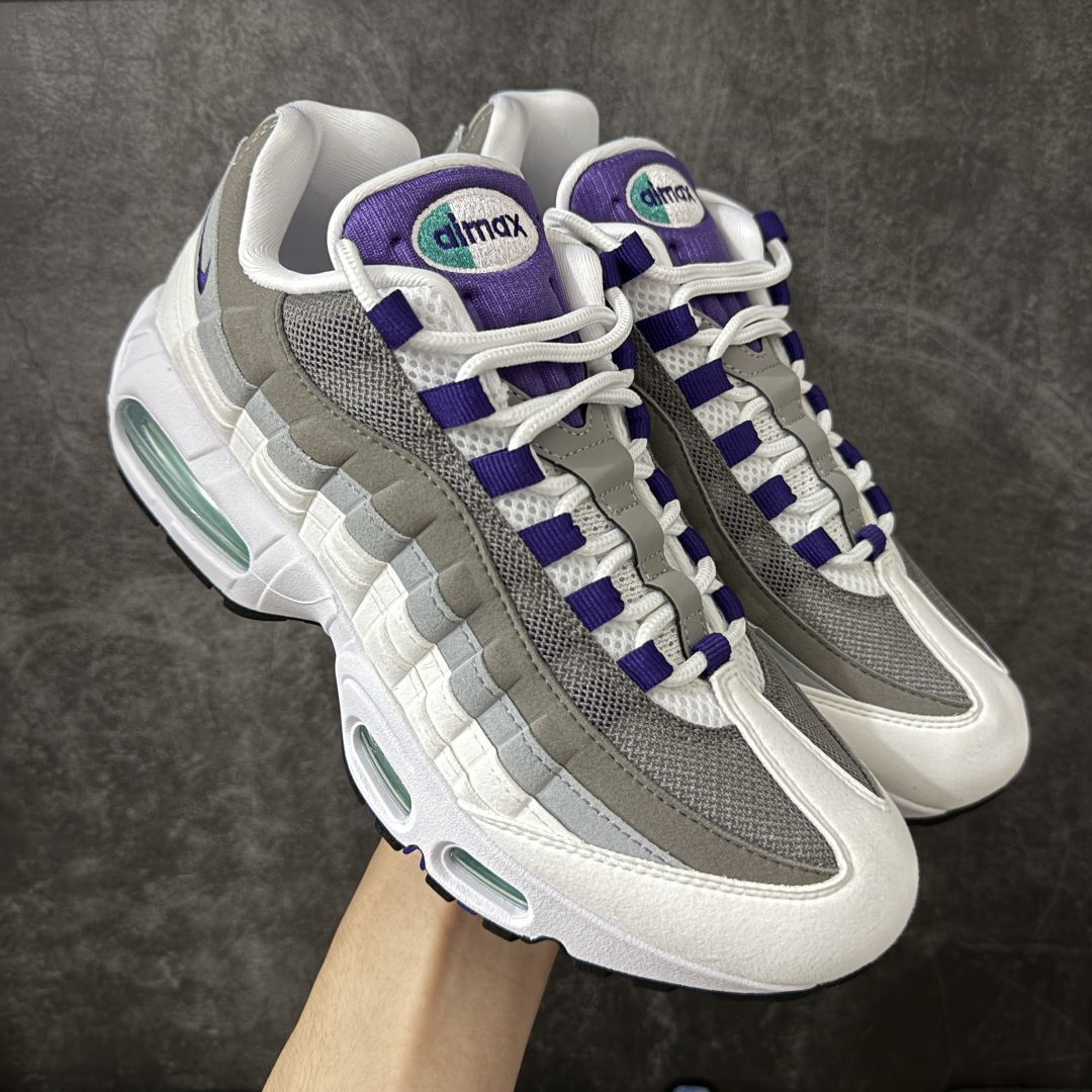 【KZ2.0版本】Nike Air Max 95 绿灰白 货号：HJ5996-100 外贸顶级专供 区别先行版 全部配色原鞋原尺码开发生产 极致还原 全部原厂材料一比一打造 一眼ZP既视感 欢迎对比市场版本 尺码：40 40.5 41 42 42.5 43 44 44.5 45 46 46.5 47.5 48 48.5-选品中心
