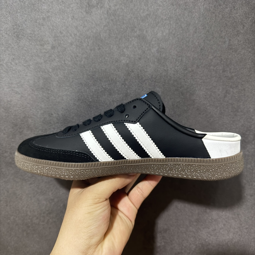 图片[2]-【公司级】阿迪达斯三叶草Adidas Originals Samba Vegan OG”SPD“桑巴舞系列绅士德训足球风百搭低帮休闲运动板鞋 半拖 货号：LB3815 尺码：35-45-选品中心