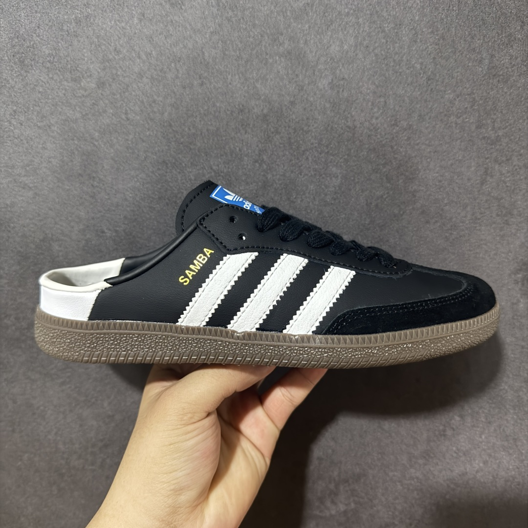 【公司级】阿迪达斯三叶草Adidas Originals Samba Vegan OG”SPD“桑巴舞系列绅士德训足球风百搭低帮休闲运动板鞋 半拖 货号：LB3815 尺码：35-45-选品中心