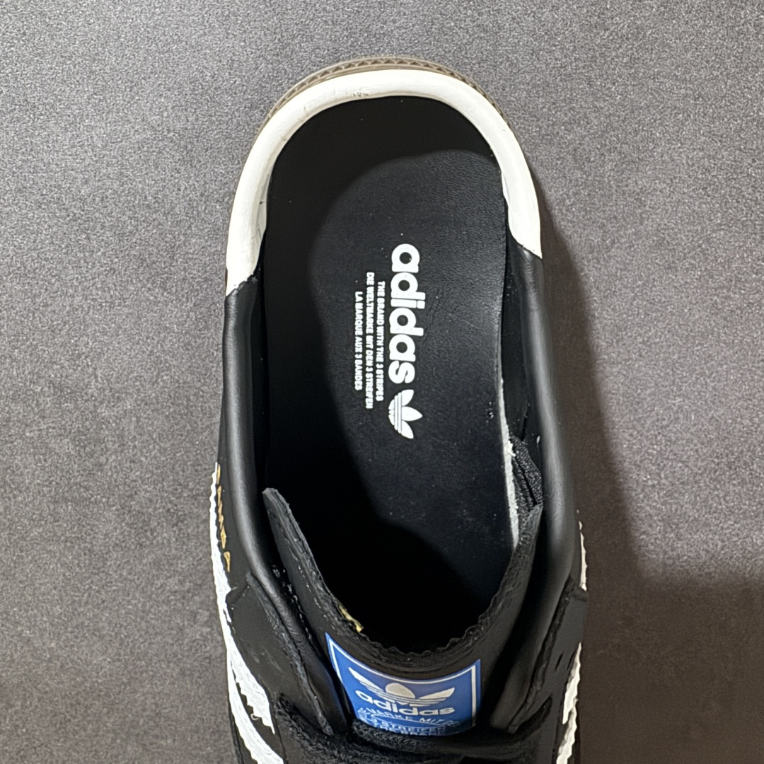 图片[6]-【公司级】阿迪达斯三叶草Adidas Originals Samba Vegan OG”SPD“桑巴舞系列绅士德训足球风百搭低帮休闲运动板鞋 半拖 货号：LB3815 尺码：35-45-选品中心