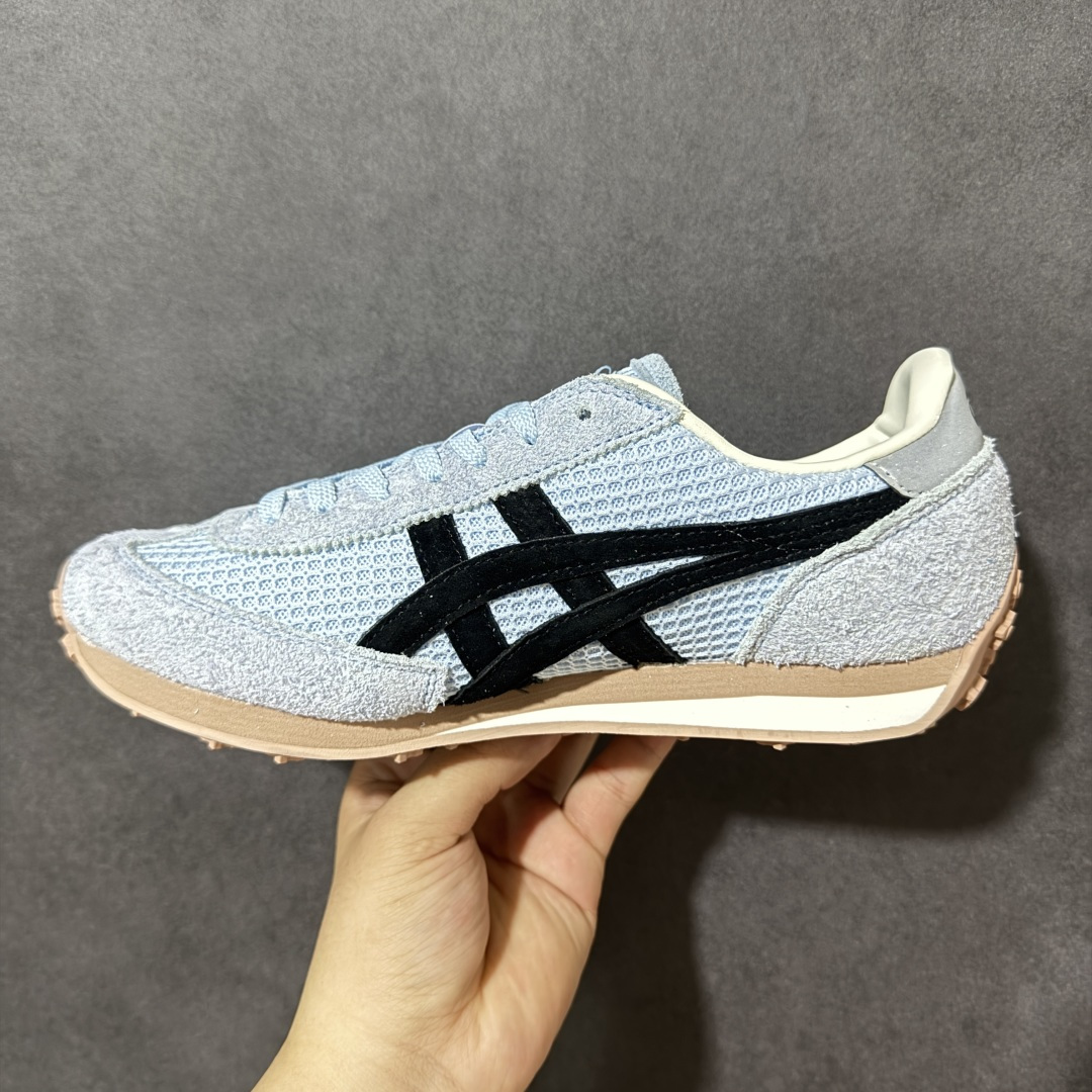 图片[2]-【公司级】Onitsuka Tiger鬼塚虎 Edr 78 织物牛剖层革 复古跑鞋缓震支撑 生活休闲鞋 男女同款 浅蓝色 货号：1183C570-400 尺码：36-45-选品中心