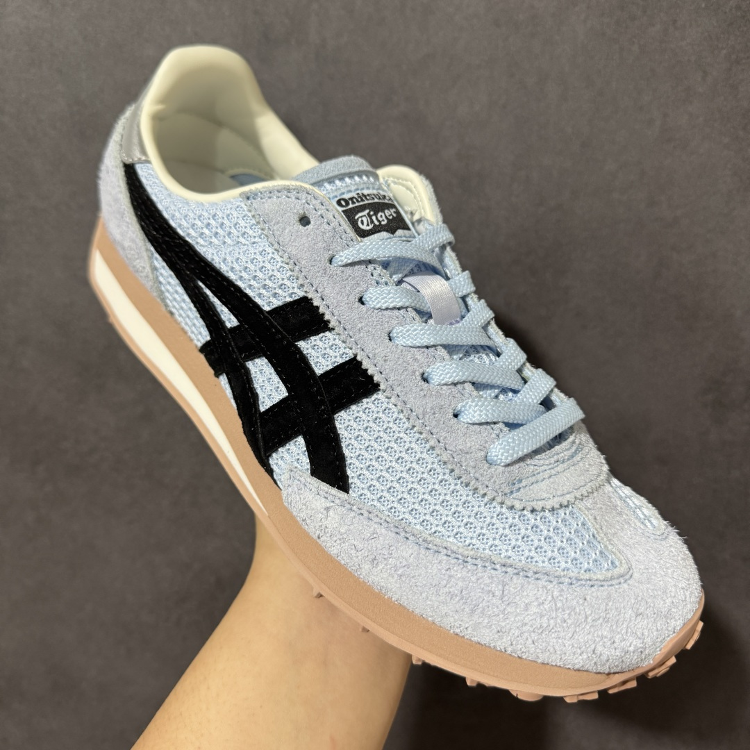 图片[3]-【公司级】Onitsuka Tiger鬼塚虎 Edr 78 织物牛剖层革 复古跑鞋缓震支撑 生活休闲鞋 男女同款 浅蓝色 货号：1183C570-400 尺码：36-45-选品中心