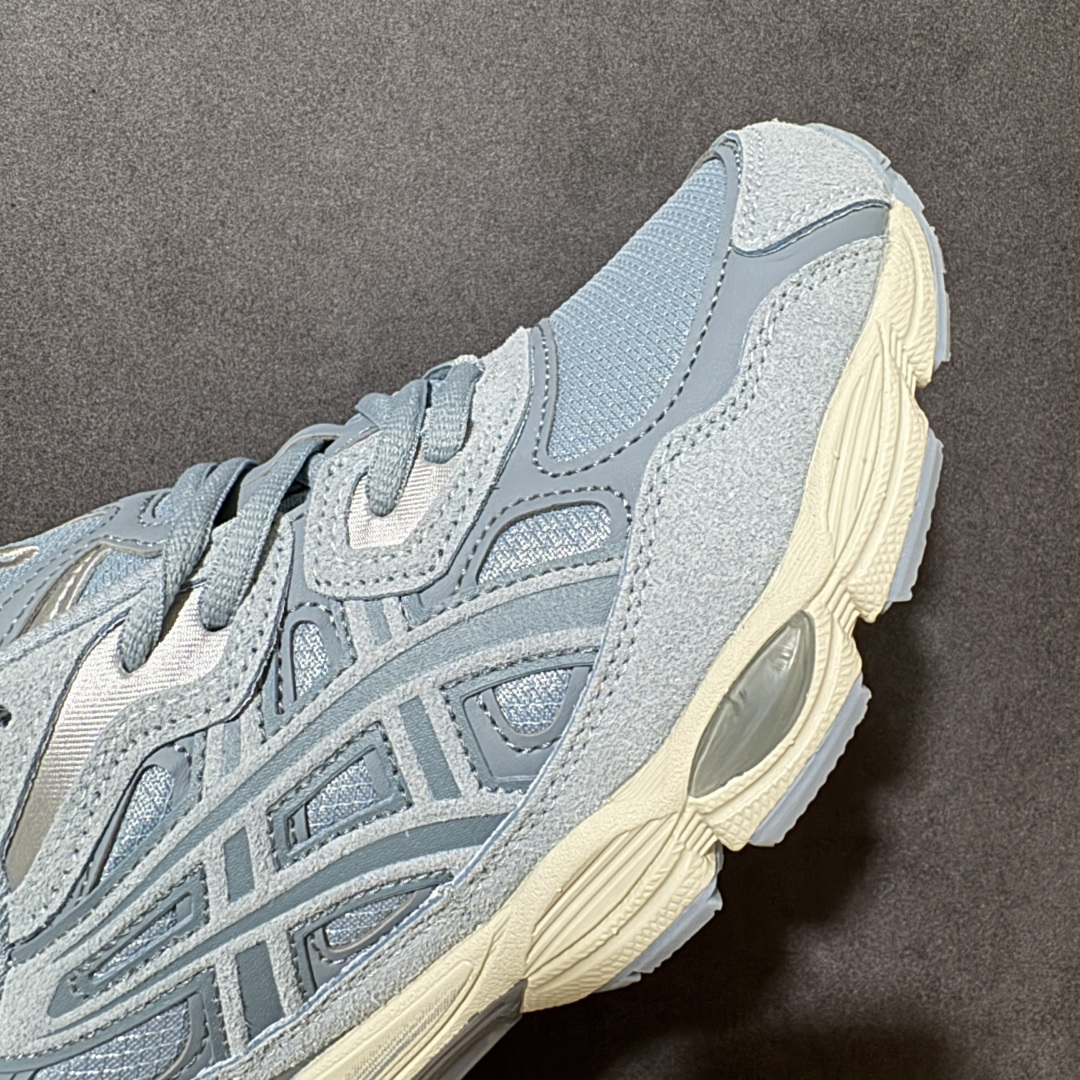 图片[8]-【公司级】Asics Gel-NYC 亚瑟士运动休闲透气专业跑鞋 鞋面采用反绒皮与网布拼接 透气舒适兼具休闲时尚 结合简明的配色 展现品牌的传承及引领复古流行的主题 虎爪造型的LOGO #鞋身稳定包裹系统 支撑鞋身 经典宽大鞋型配备防偏移设计提升包裹性 穿着舒适鞋面透气孔设计 提供透气性！ 货号：1203A379-400 尺码：36 37 37.5 38 39 39.5 40 40.5 41.5 42 42.5 43.5 44 45-选品中心