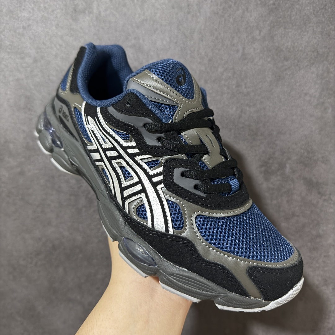 图片[3]-【公司级】Asics Gel-NYC 亚瑟士运动休闲透气专业跑鞋 鞋面采用反绒皮与网布拼接 透气舒适兼具休闲时尚 结合简明的配色 展现品牌的传承及引领复古流行的主题 虎爪造型的LOGO #鞋身稳定包裹系统 支撑鞋身 经典宽大鞋型配备防偏移设计提升包裹性 穿着舒适鞋面透气孔设计 提供透气性！ 货号：1203A383-404 尺码：40 40.5 41.5 42 42.5 43.5 44 45-选品中心