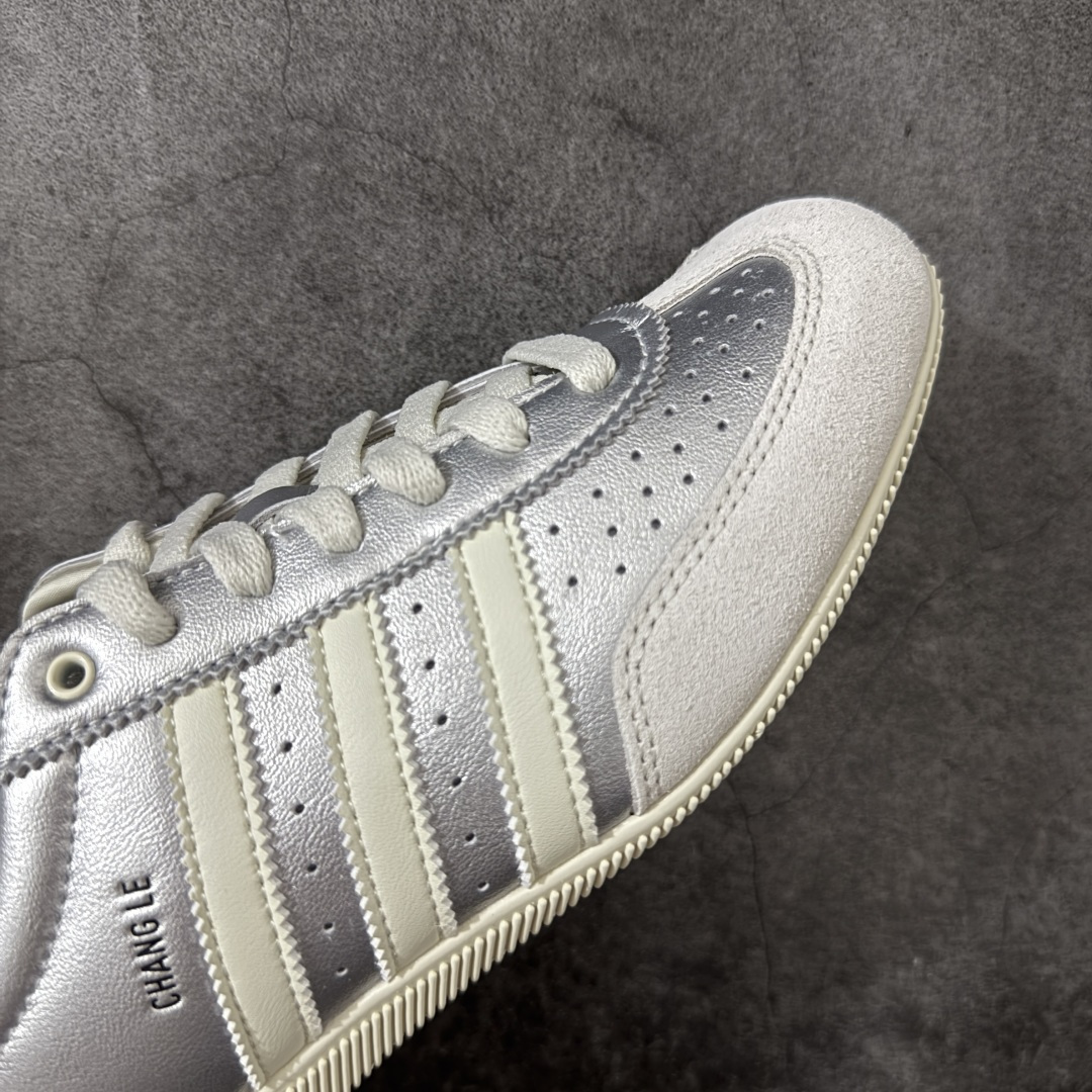 图片[6]-【渠道纯原版】Adidas Originals Changle系列 阿迪达斯 三叶草 百搭低帮休闲运动板鞋 KJ3962 市场最高版本 完美还原zp细节，注意区别市场任何版本，完全不是一路货色‼️ 全鞋原材料打造，无任何色差，正确鞋型，后跟港宝材料定型，正确微透生胶大底，反口内里头层细腻小牛皮，纸板中底 鞋垫背胶，侧面正确烫金压印字母，所有细节完美还原‼️ 尺码：35 36 36.5 37 38 38.5 39 40 40.5 41 42 42.5 43 44 44.5 45-选品中心