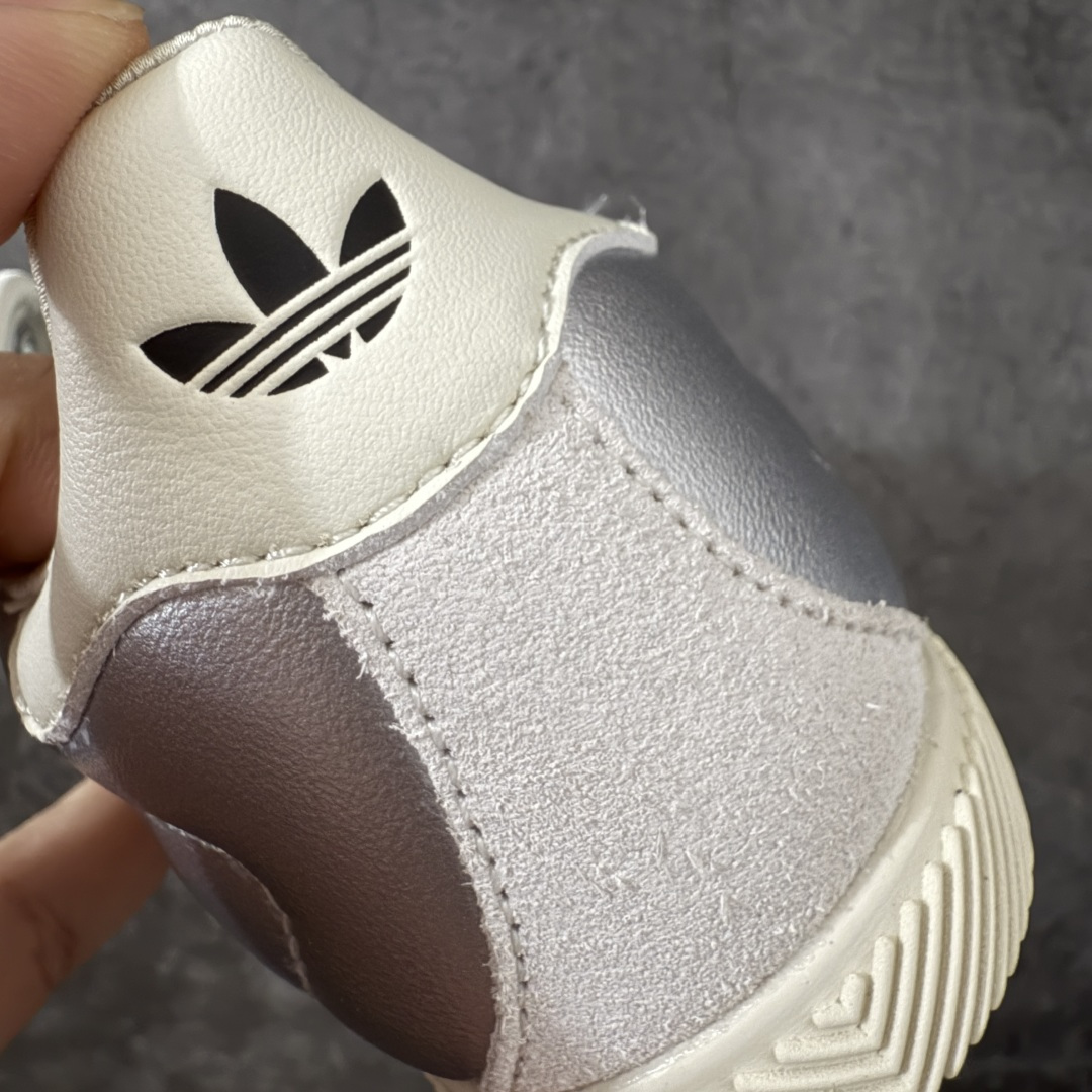 图片[2]-【渠道纯原版】Adidas Originals Changle系列 阿迪达斯 三叶草 百搭低帮休闲运动板鞋 KJ3962 市场最高版本 完美还原zp细节，注意区别市场任何版本，完全不是一路货色‼️ 全鞋原材料打造，无任何色差，正确鞋型，后跟港宝材料定型，正确微透生胶大底，反口内里头层细腻小牛皮，纸板中底 鞋垫背胶，侧面正确烫金压印字母，所有细节完美还原‼️ 尺码：35 36 36.5 37 38 38.5 39 40 40.5 41 42 42.5 43 44 44.5 45-选品中心