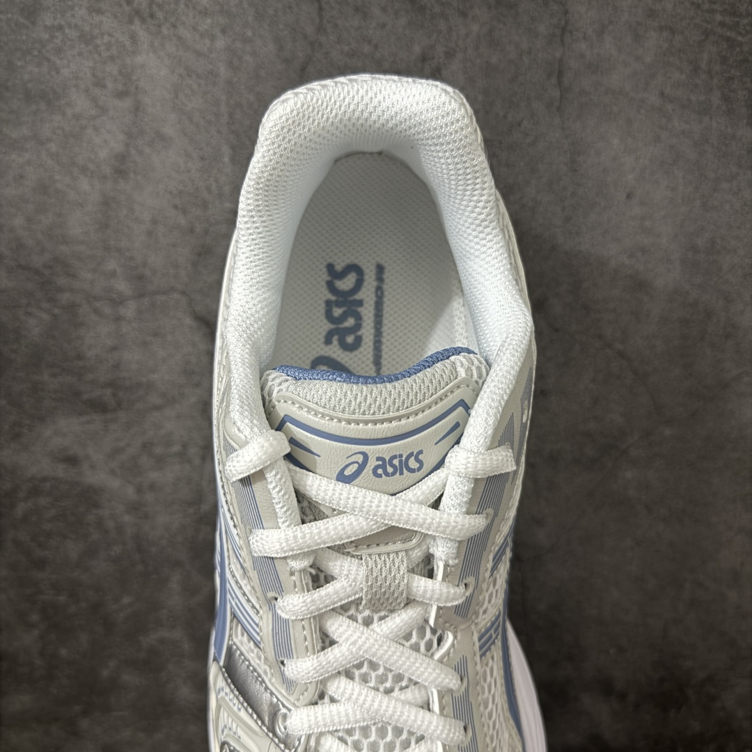 图片[8]-【总裁版】 ASICS GEL-KAYANO 14 亚瑟士系列轻量缓震休闲运动跑步鞋 市场天花板品质 鞋型细节秒杀市场流通版本 知名大厂出品 原版开发 细节完美把控 独家私模五层组合大底 原厂定制缓震硅胶加持 原盒原配 官方四联吊牌 一比一同步原鞋工艺和用料 后跟一样采用了GEL缓震胶 整体系列设计非常的科技感！ 锻炼跑步的同时让你一样时尚百搭！ 设计师 Hidenori Yamashita 以「Flash」一词为灵感，创造出未来感金属色鞋面，改造升级内在性能，由内而外全面革新，为 GEL-KAYANO 家族传承及经典跑鞋文化的延续，创下里程碑式作品。ASICS GEL – KAYANO 14 跑鞋重新诠释了复古的跑步形状，并以其 2000 年代后期的美学理念重新铺装，银色与蓝色的鞋面极为高档.网面铺陈与鞋面、鞋头多处细节位增添了透气性。ASICS GEL – KAYANO 14的鞋后跟部中底上以及多密度耐磨鞋底增加了 GEL 缓震胶，提供高抗冲击性、缓冲性、可保护脚部免受地面冲击的影响，穿着舒适性十足「入手同款」 尺码：36 37 37.5 38 39 39.5 40.5 41.5 42 42.5 43.5 44 45 46-选品中心