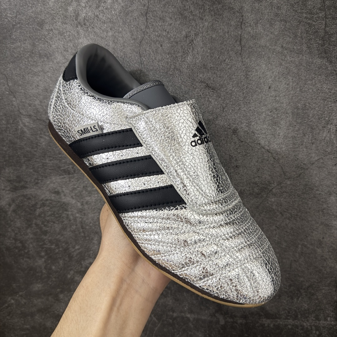 图片[3]-【纯原zg版】Adidas Taekwondo 跆拳道德训鞋 银黑配色 原厂原数据版型 皮料切割干净无任何毛边 鞋型细节完美 超高清洁度 货号 JH9664 尺码：35 36 36.5 37 38 38.5 39 40 40.5 41 42 42.5 43 44 44.5 45-选品中心
