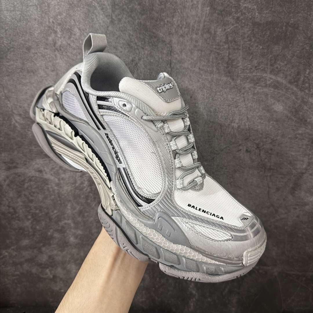 图片[3]-【i8纯原】Balenciaga巴黎世家24代 Triple S .2 灰黑 低帮 老爹鞋 市场老牌巴黎世家大厂出品 品质价格无需多言 原鞋原材料打造 一比一细节还原 此款相对之前款式轻质很多 超厚鞋底增高4-5cm 高街风格 货号：865849WTR2G1800 尺码：36-46-选品中心
