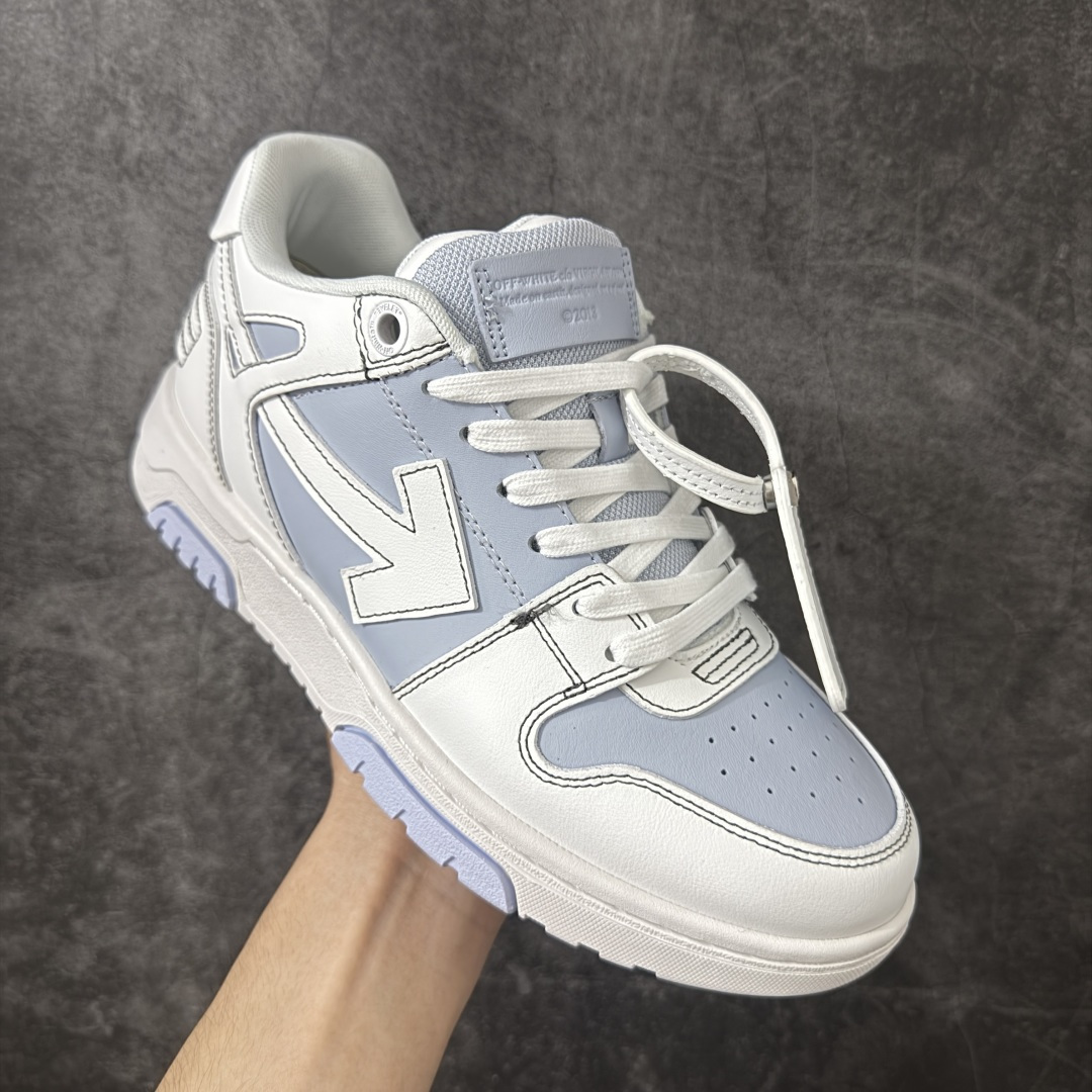 图片[3]-【纯原版】OFF-WHITE Out Of Office OW低帮时尚板鞋 白绿 杨幂同款 由经典配色打造 箭头符号、ZipTie 标签、1ogo印花等经典元素皆在此呈现 让人一眼明了 Off-White 的潮流身份 单品以黑白配色皮质制成 饰有品牌标志性 zip Tie 束线带吊牌 侧面饰有 Arrows 图案 展现出品牌对街头风格的偏爱 原厂原档案开发 原盒原标原厂头层皮料 官方原版设计 做工细节全方位对比原鞋 尺码：36 37 38 39 40 41 42 43 44 45 46 47-选品中心