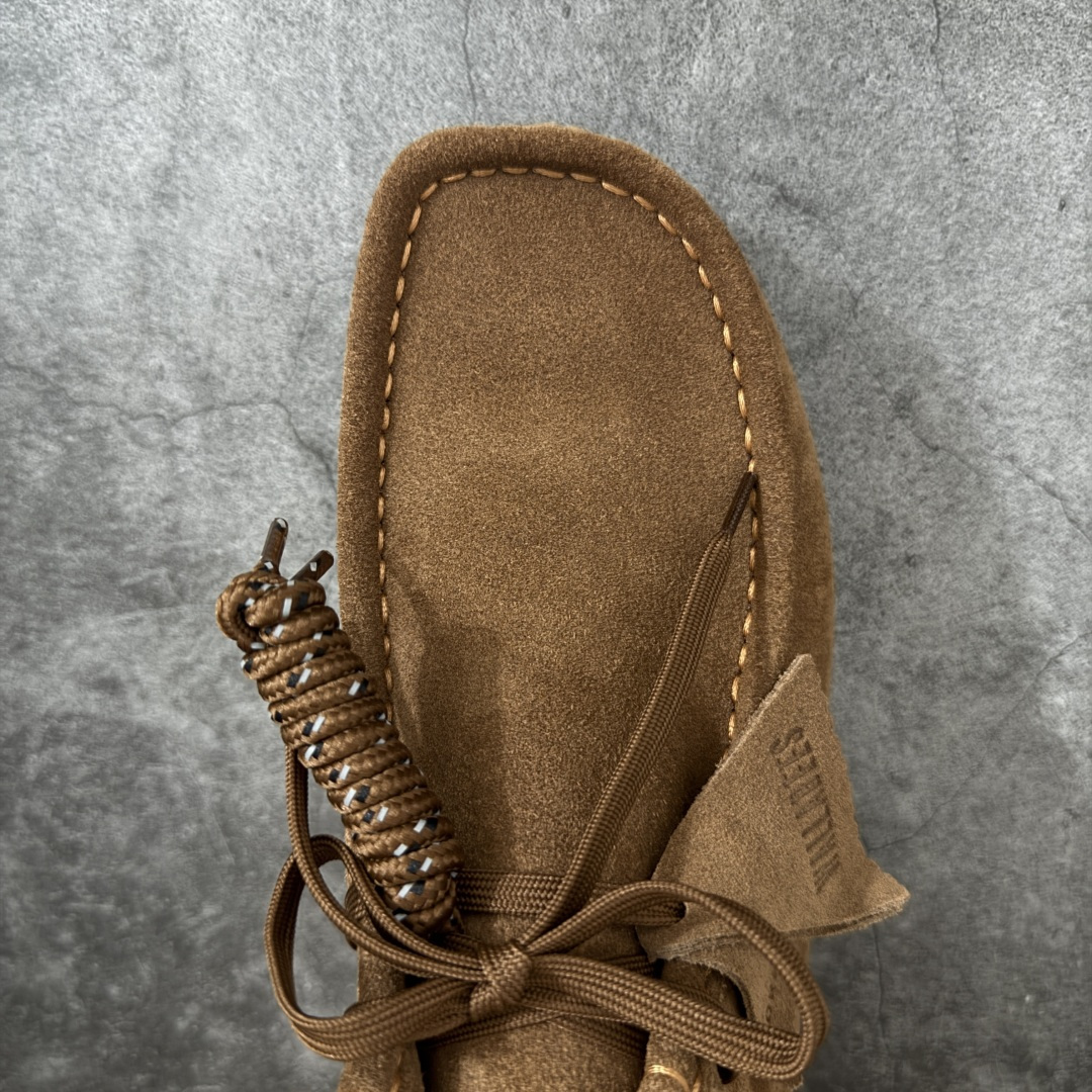 其乐Clarks Wallebee 乐福风格袋鼠鞋注意户外防水面料Gore-Tex的面料 结合工装优雅的