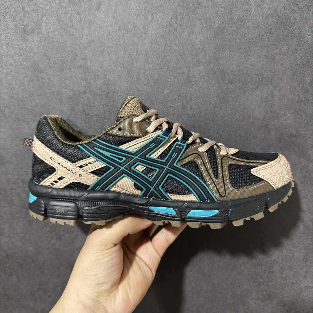 【K8纯原版】ASICS GEL-KAHANA 8 亚瑟士越野跑步鞋抓地稳定运动鞋缓震耐磨跑鞋 融合机能和户外潮流强势回归 核心科技GEL内置于后跟 配合SPEVA弹性中底 减轻落地时地面对脚部的冲击力 中底内侧DYNAMIC DUOMAX 双密度防倾斜装置和中足补强结构 以及后跟几何形状构造 多方面支撑保护 AHAR耐磨橡胶大底 配合沟槽纹路设计 增强抓地力 后足GEL缓冲系统 减轻冲击时的冲击 实现平稳过渡 Trusstic系统 减少鞋底的重量 同时保留了鞋子结构的完整性 尺码:36 37 38 39 39.5 40 40.5 41.5 42 42.5 43.5 44 45-选品中心