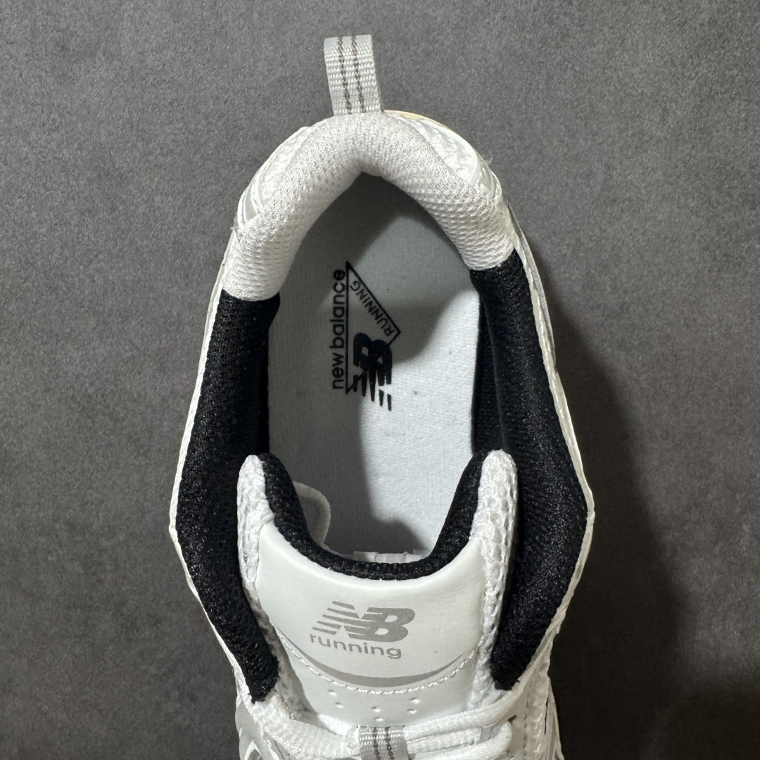 图片[6]-【公司级】New Balance NB530 新百伦复古透气跑步鞋 以皮革为主的人气轮廓 以极具复古风范的跑鞋外观呈现 设计上全鞋以简约清爽的纯白色作基底 鞋身覆盖大面积织物网眼材质 并于鞋头、鞋带孔眼片等细节处点缀对比鲜明的反光银镀层凸显 鞋舌、侧身等位置则辅以一贯的「N」字标志和品牌徽标彰显身份 最后通过搭载的 ABZORB 缓震中底完善整体造型 货号：MR530TA 尺码：36-45-选品中心