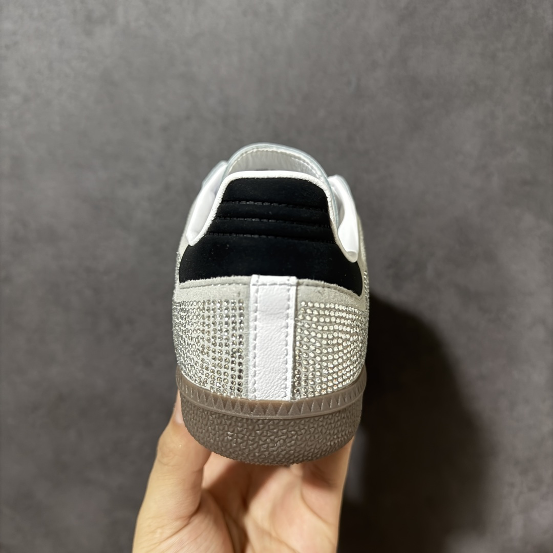 图片[4]-【纯原版】Adidas Originals Samba OG 桑巴舞系列 阿迪达斯 三叶草 满钻款 绅士德训足球风百搭低帮休闲运动板鞋 货号： IH9055 尺码： 35.5-41-选品中心