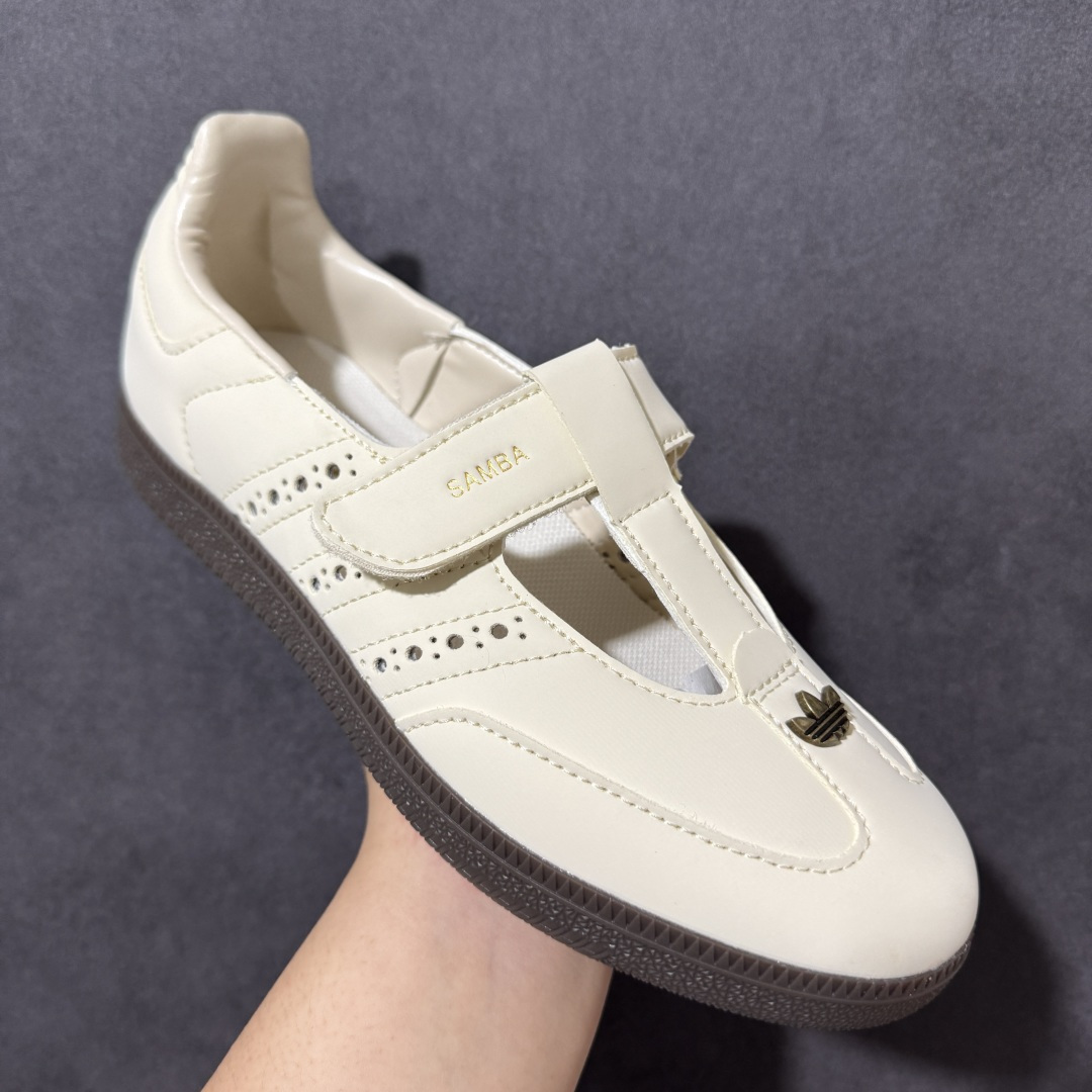 adidas Samba玛丽珍经典永不过时．潮流一直在路上百搭宝藏、复古潮流少女感十足、T字鞋带搭配摩术